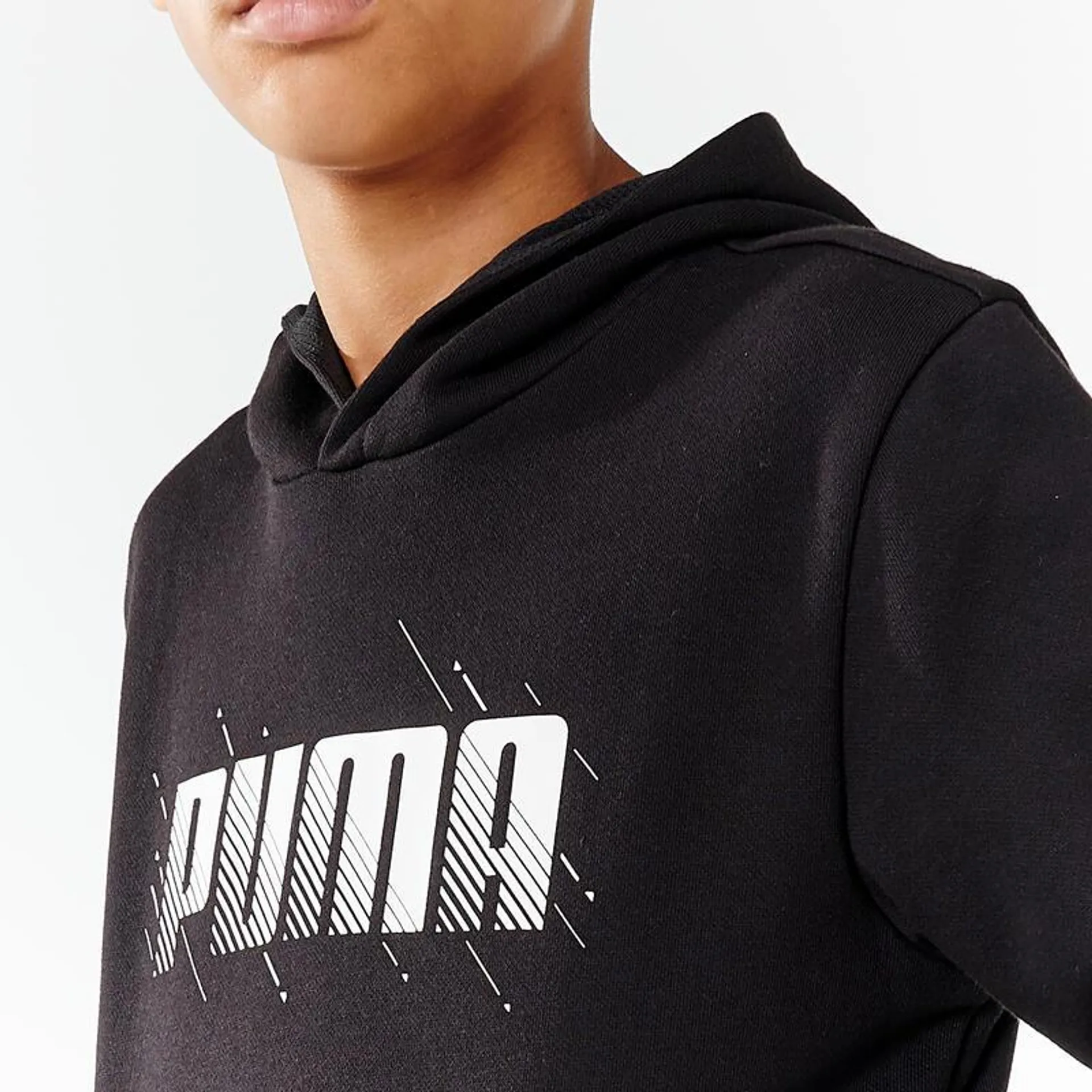 Sudadera Puma Niños Negro Estampada Capucha