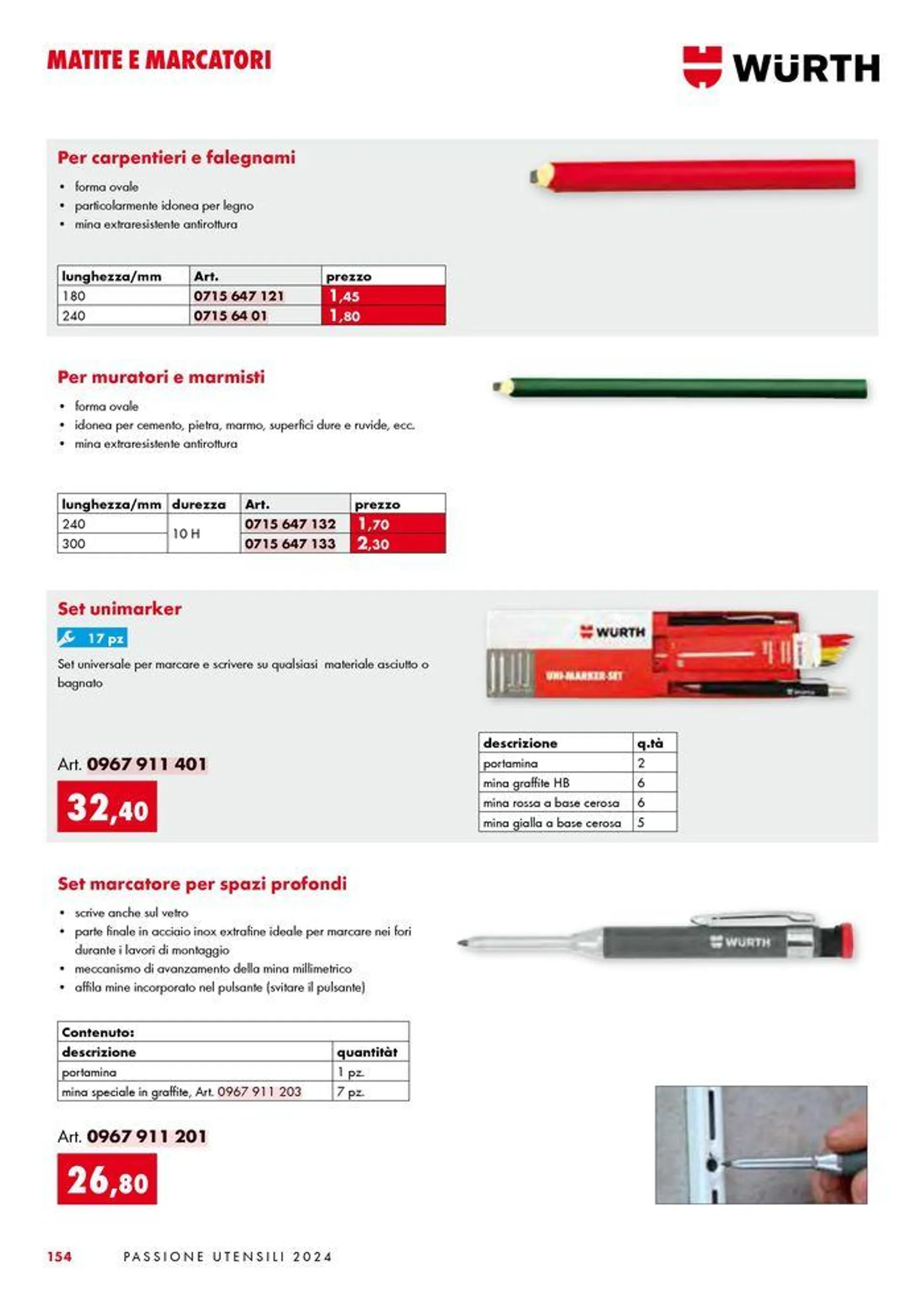 Passione utensili da 1 luglio a 31 dicembre di 2024 - Pagina del volantino 154