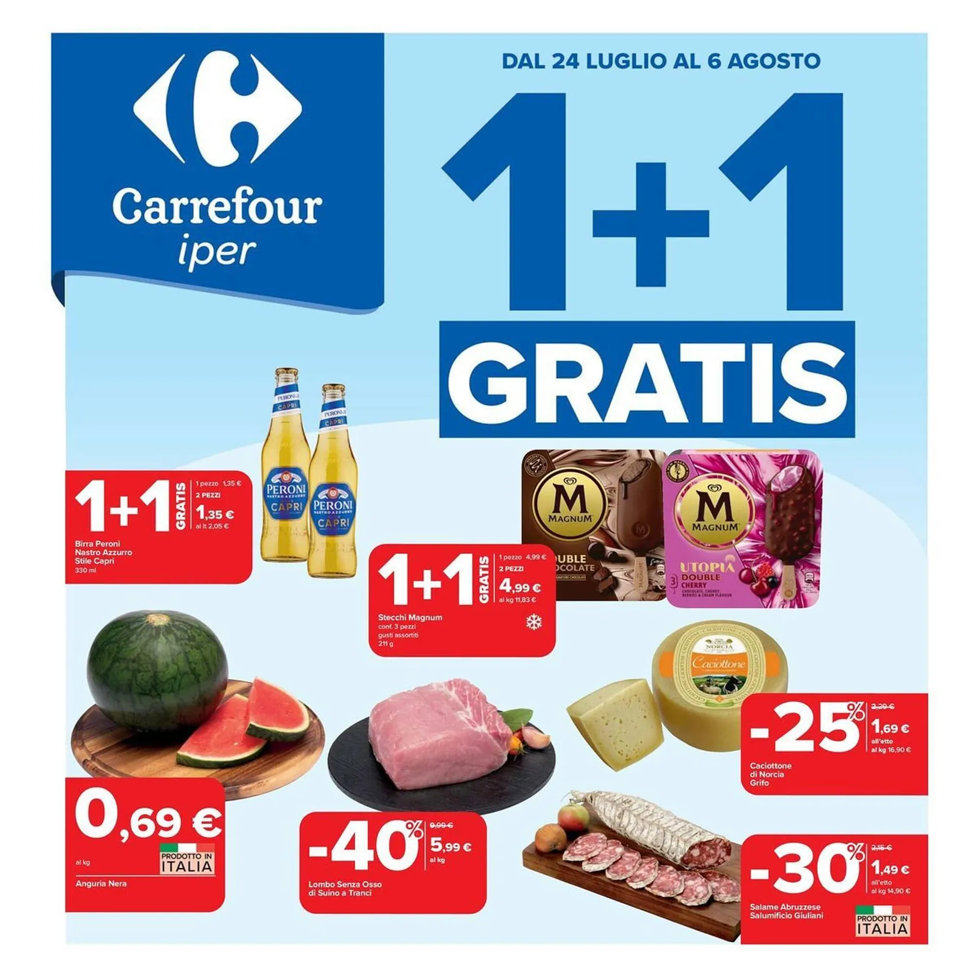 Volantino Carrefour Iper da 24 luglio a 6 agosto di 2025 - Pagina del volantino 1