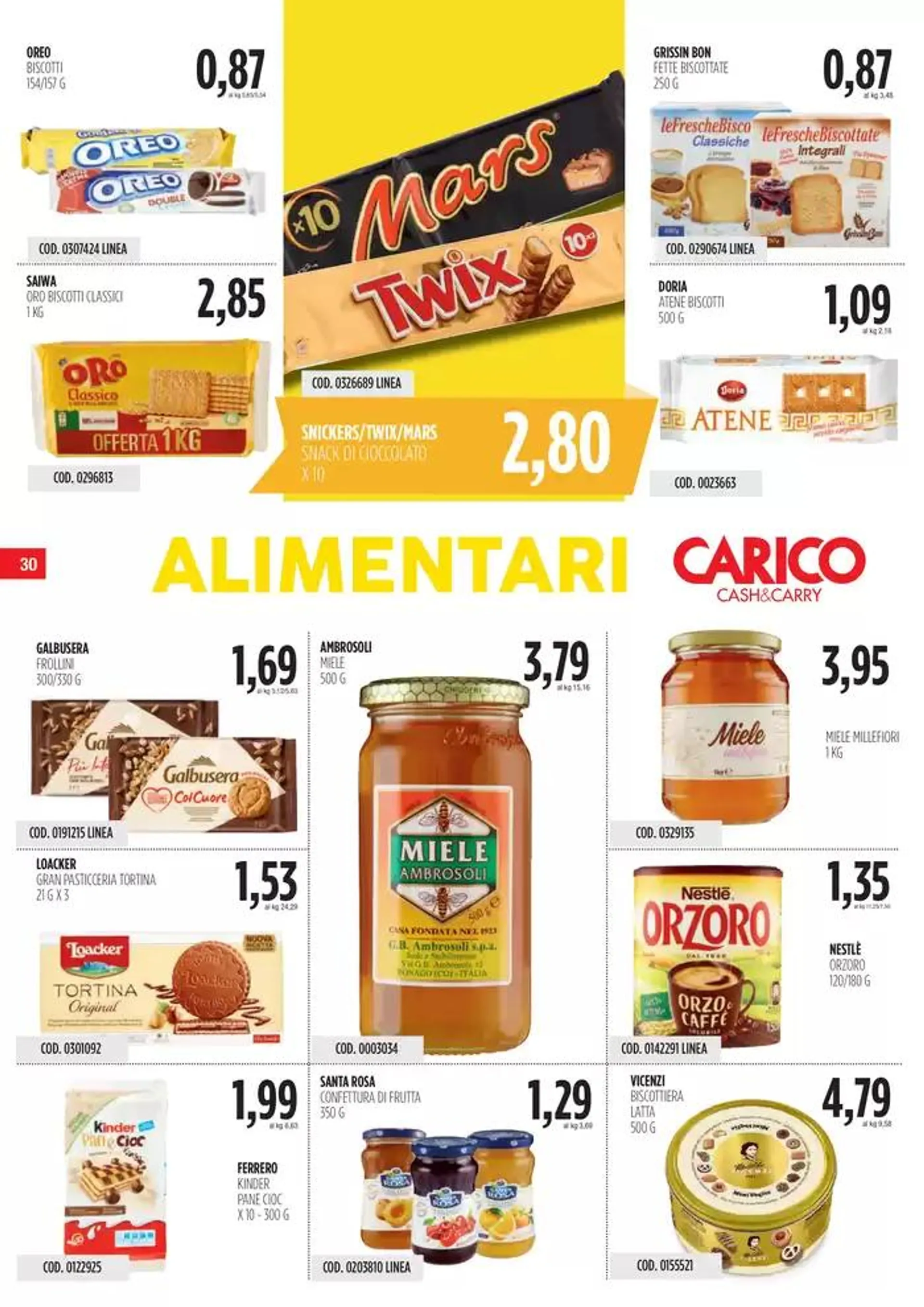 Offerte Carico Cash & Carry  da 5 dicembre a 24 dicembre di 2024 - Pagina del volantino 30