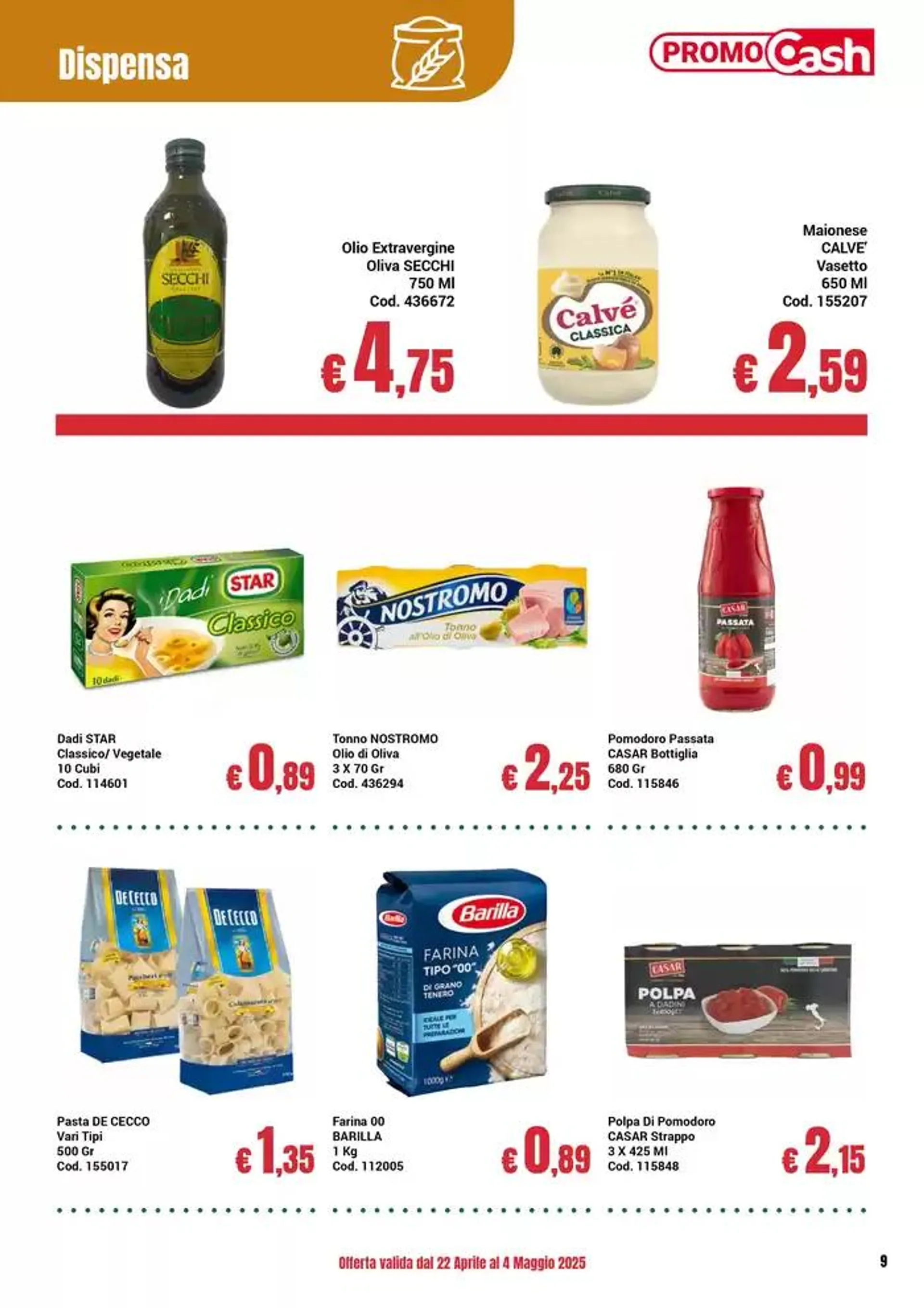 Promo cash da 22 aprile a 4 maggio di 2025 - Pagina del volantino 9