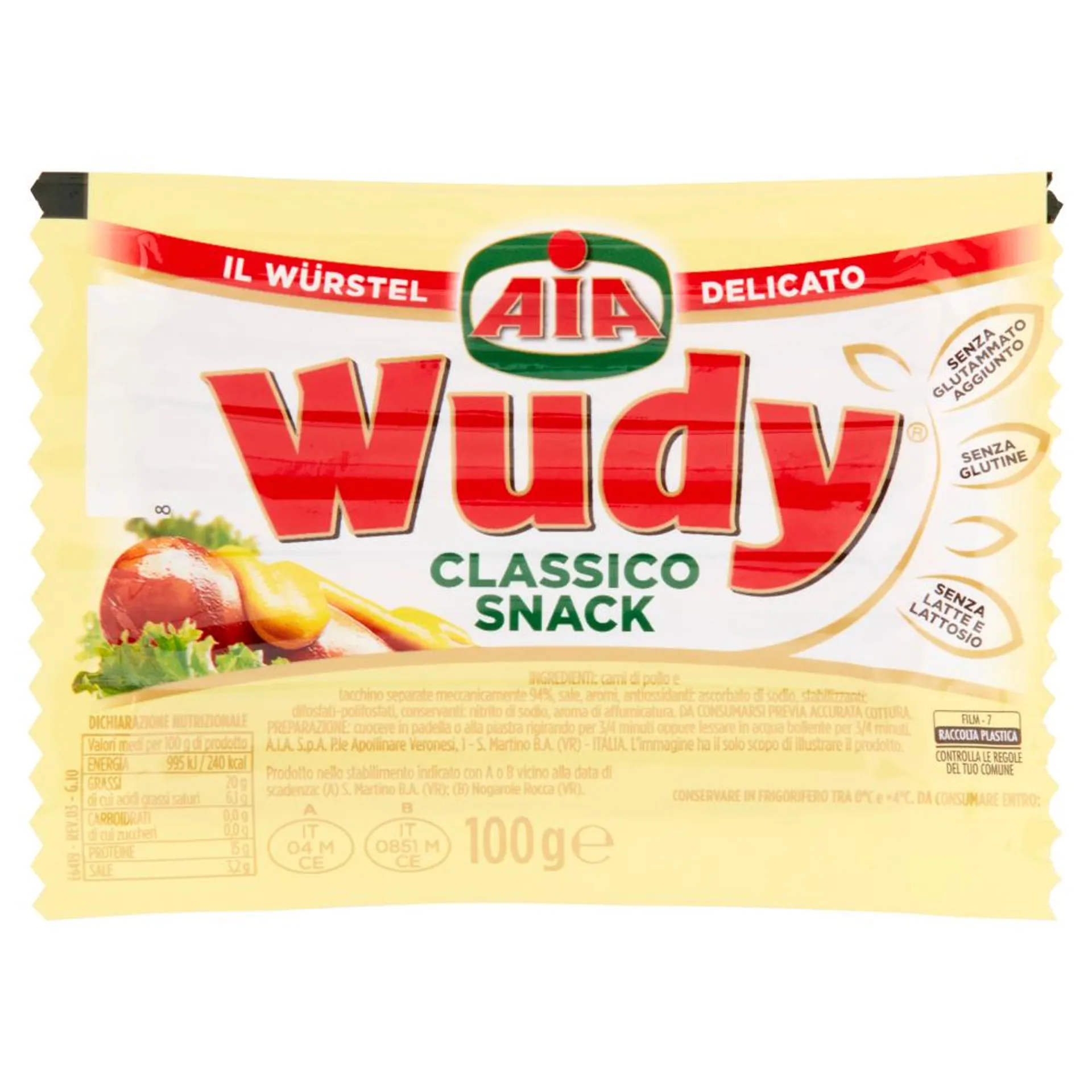 Aia Wudy Classico Snack 100 g