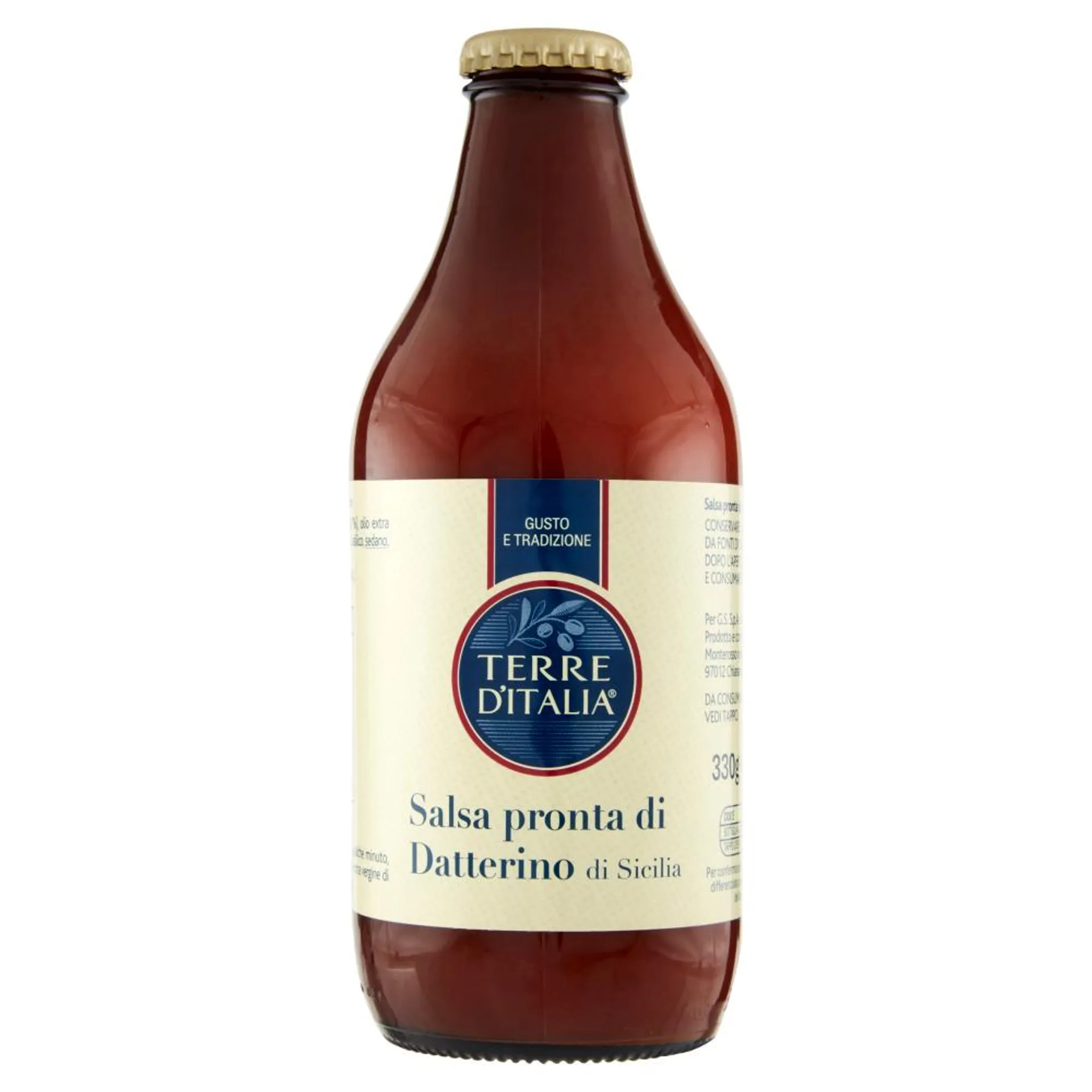 Terre d'Italia Salsa pronta di Datterino di Sicilia 330 g