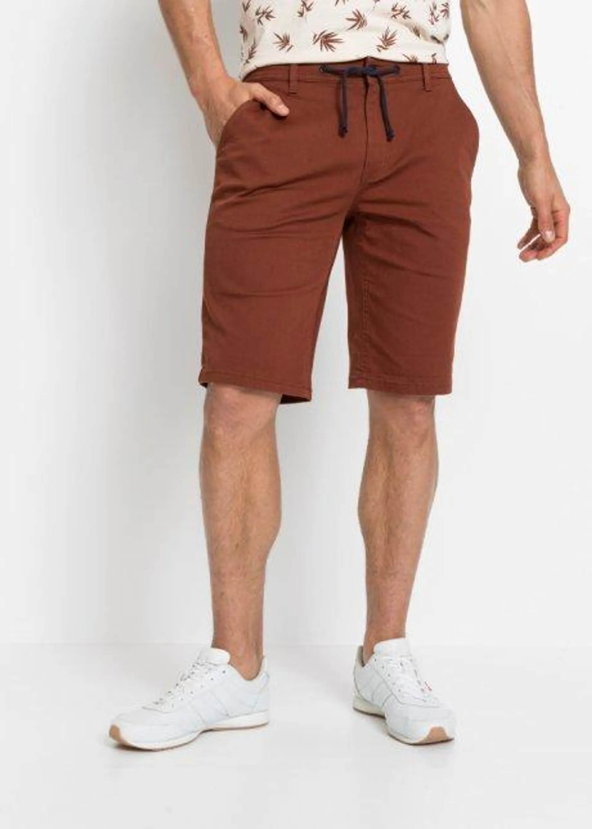 Bermuda chino in cotone biologico regular fit straight