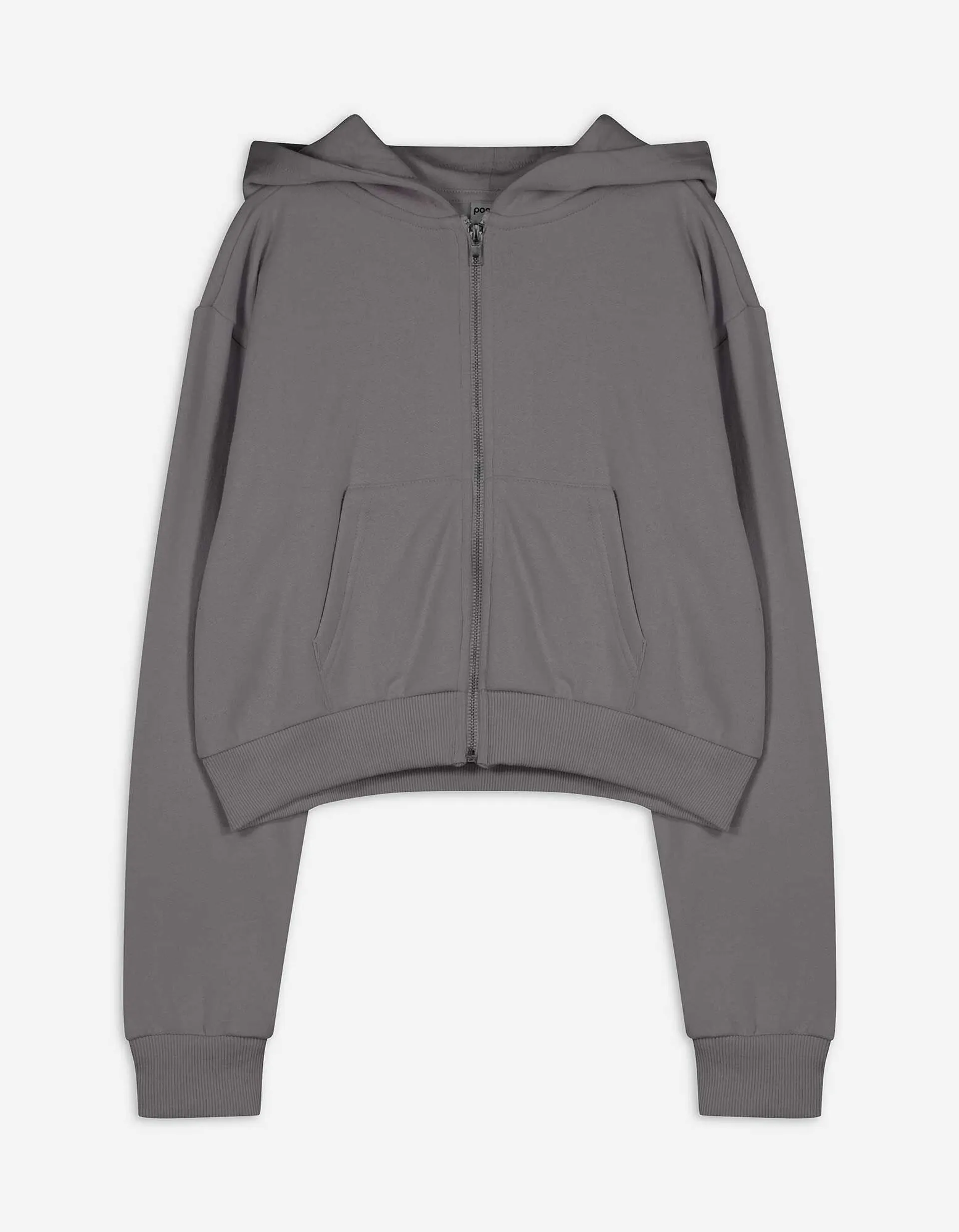 Felpa aperta - Felpa - grigio scuro