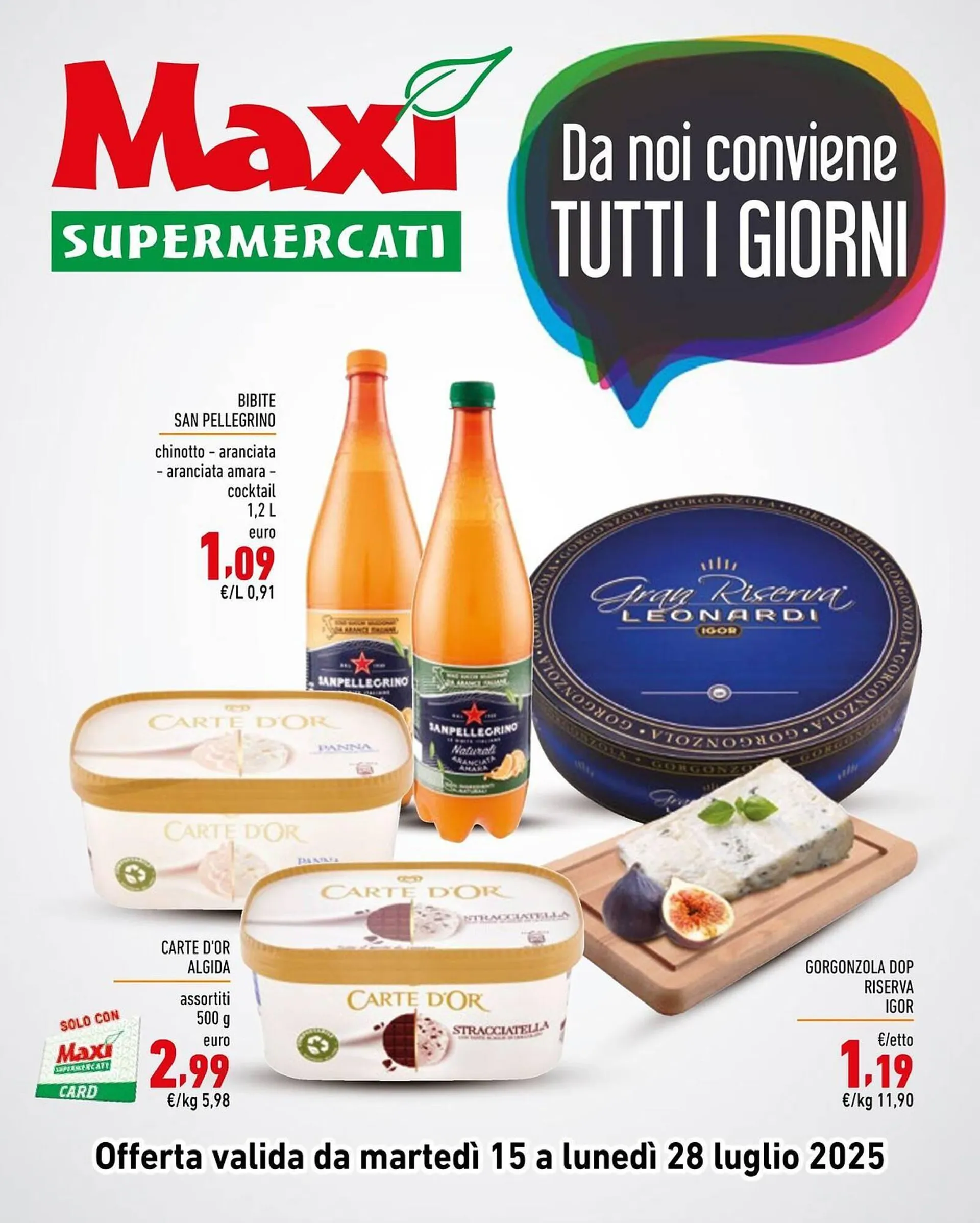 Volantino Maxi Supermercati da 15 luglio a 28 luglio di 2025 - Pagina del volantino 1