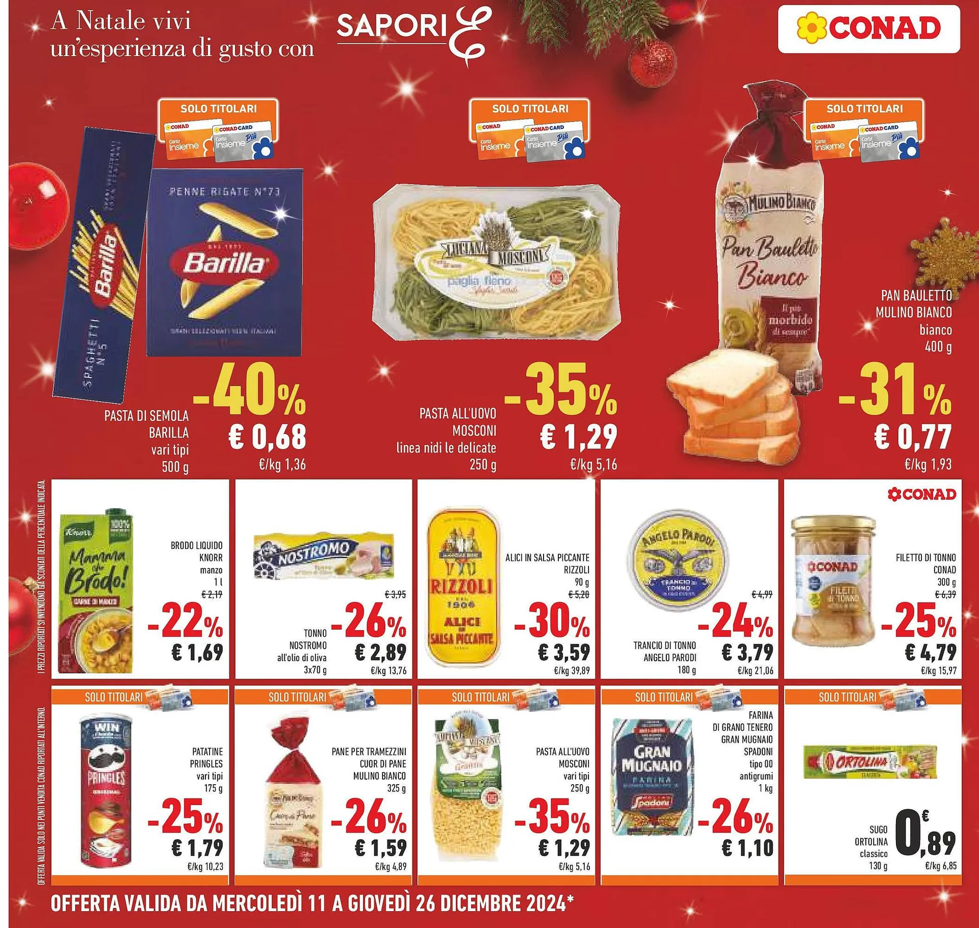 Volantino Conad da 10 dicembre a 26 dicembre di 2024 - Pagina del volantino 28