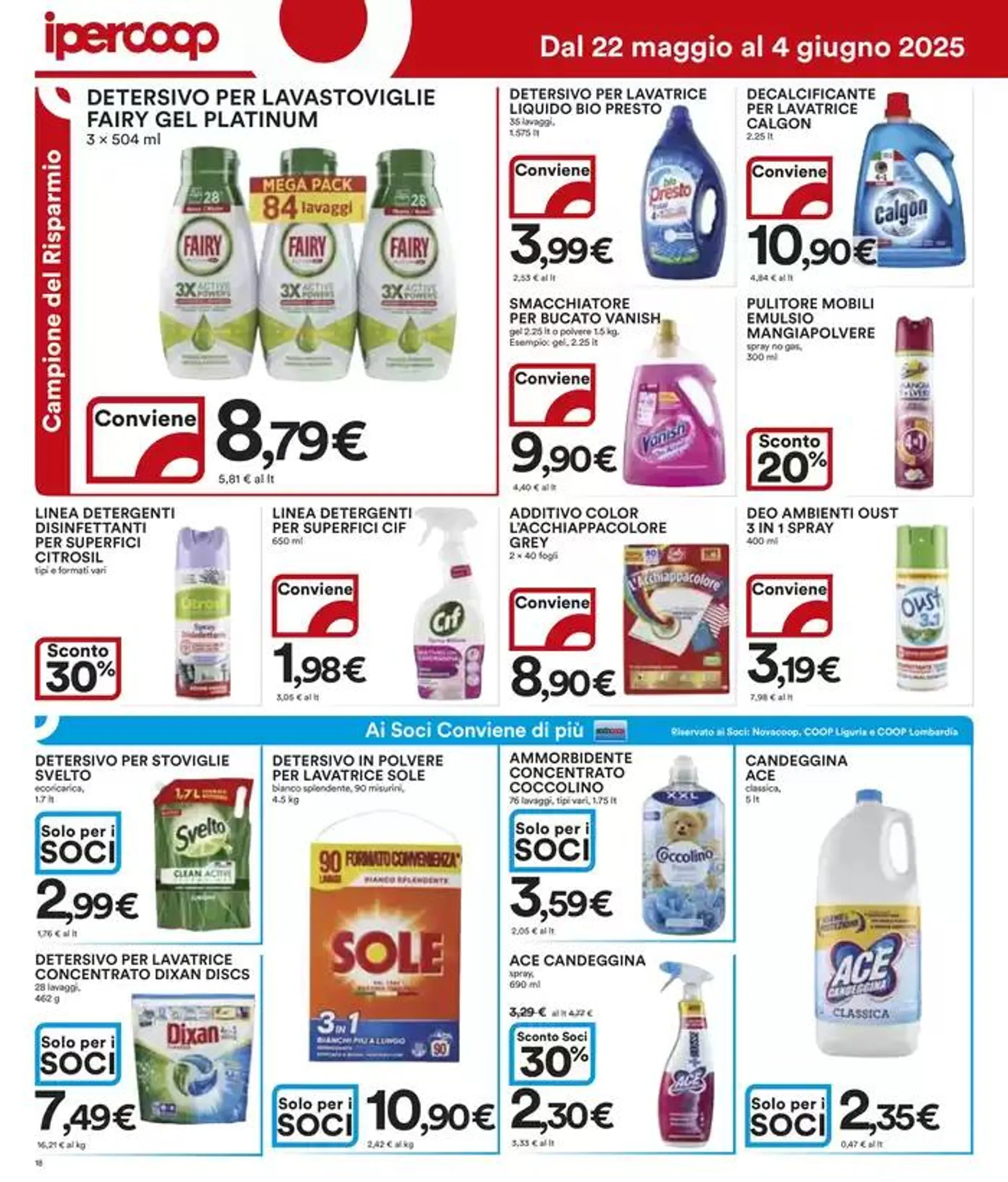 Sconti fino al 50 % da 22 maggio a 4 giugno di 2025 - Pagina del volantino 18
