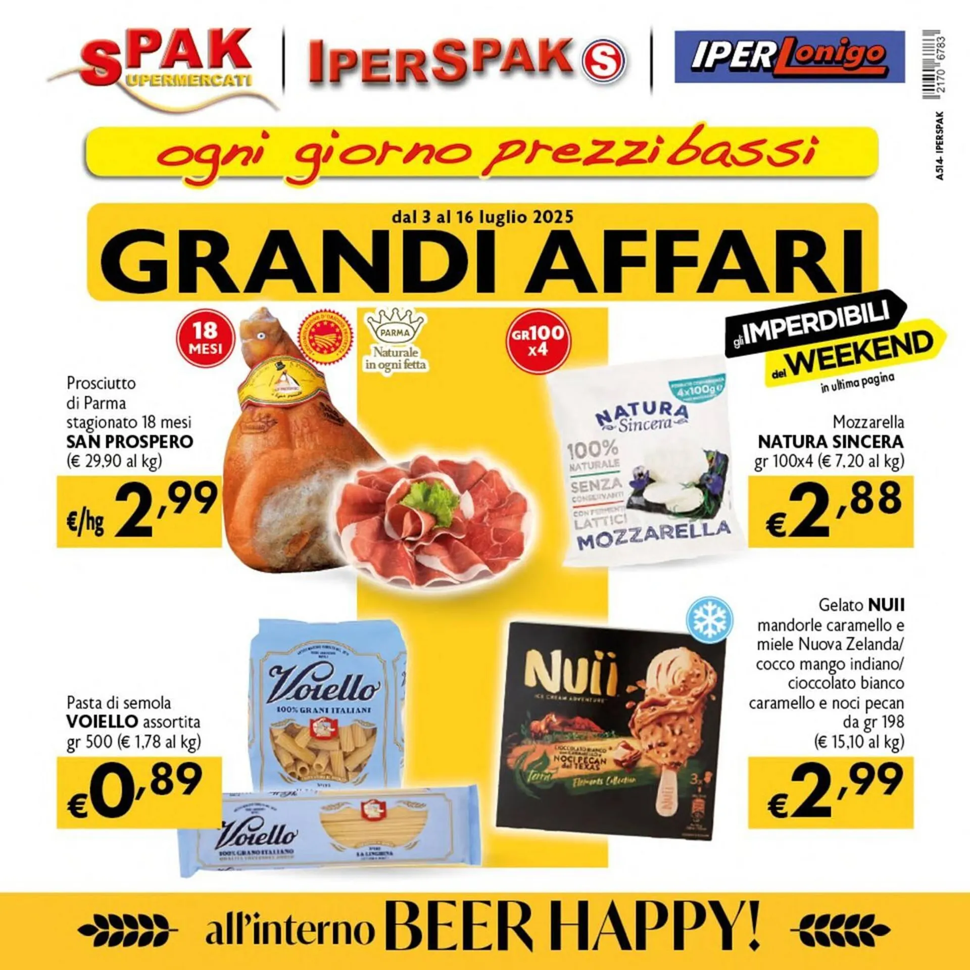 Volantino Spak Supermercati da 3 luglio a 16 luglio di 2025 - Pagina del volantino 1