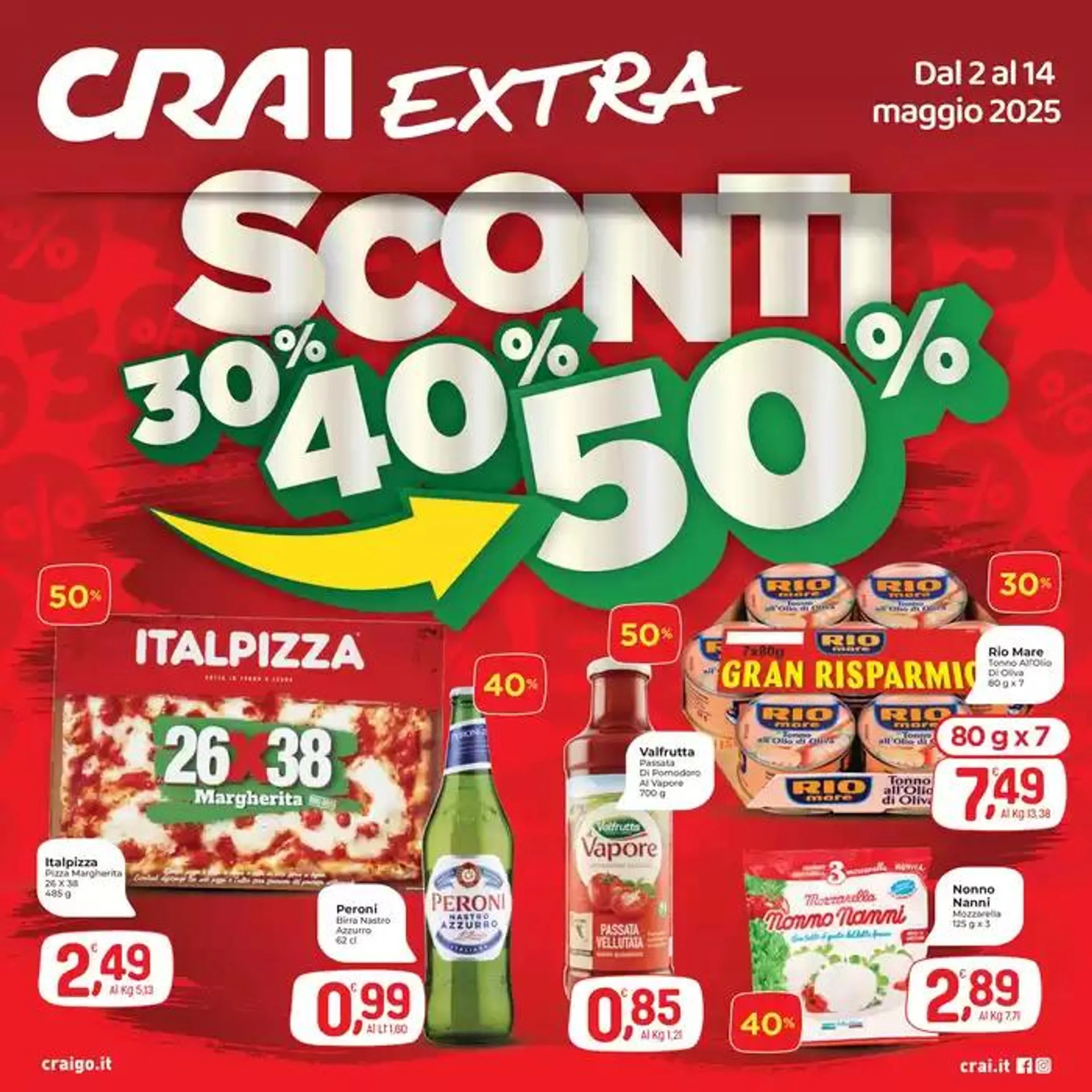 Sconti 30% 40% 50% da 2 maggio a 14 maggio di 2025 - Pagina del volantino 1