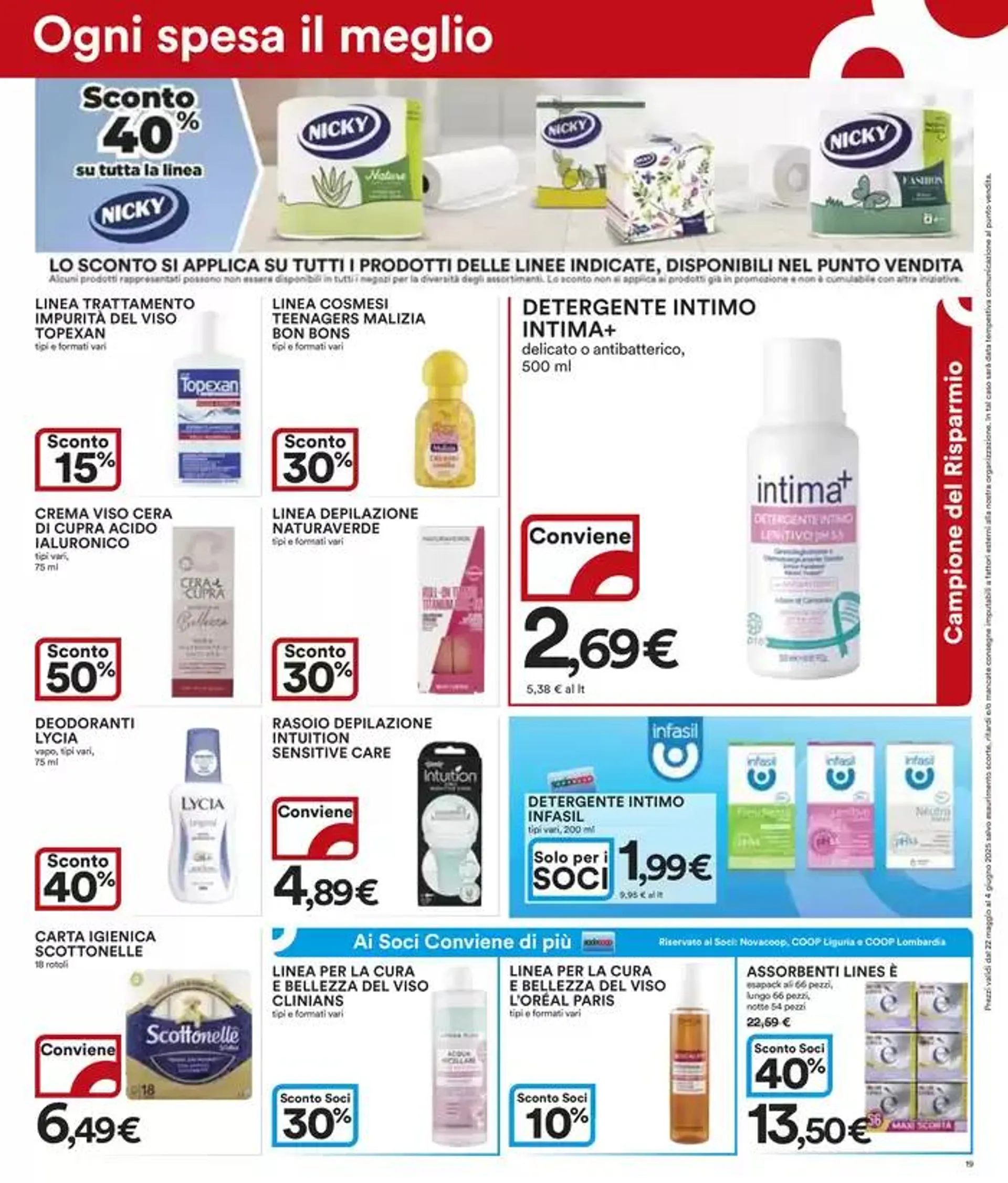 Sconti fino al 50 % da 22 maggio a 4 giugno di 2025 - Pagina del volantino 19
