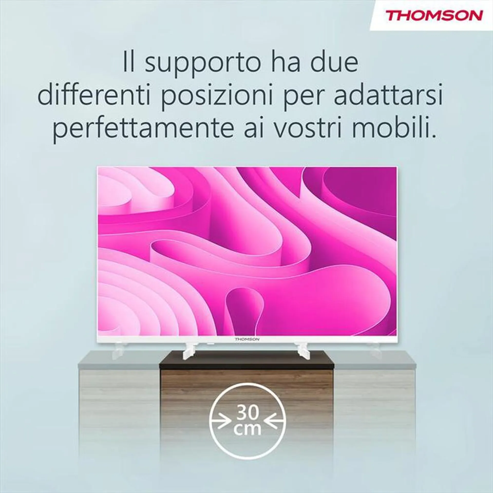 THOMSON - Smart TV LED HD READY 32" 32HG2S14W-Bianco