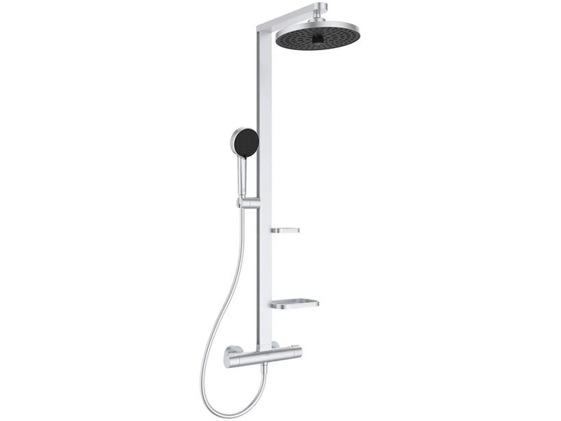 Colonna Doccia Ideal Standard® Alu+ Termostatica 2 Funzioni Matt Silver