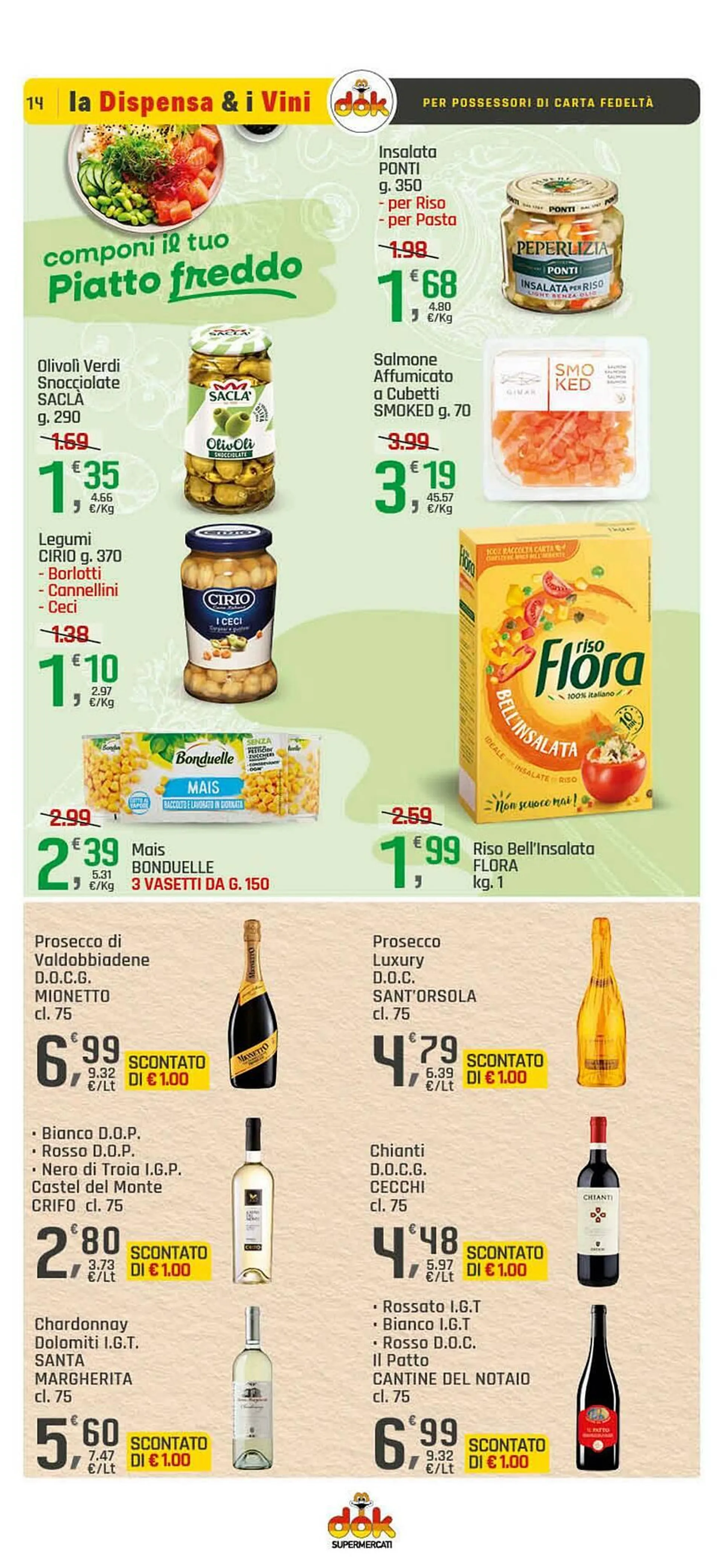 Volantino Supermercati Dok da 4 giugno a 14 giugno di 2025 - Pagina del volantino 14