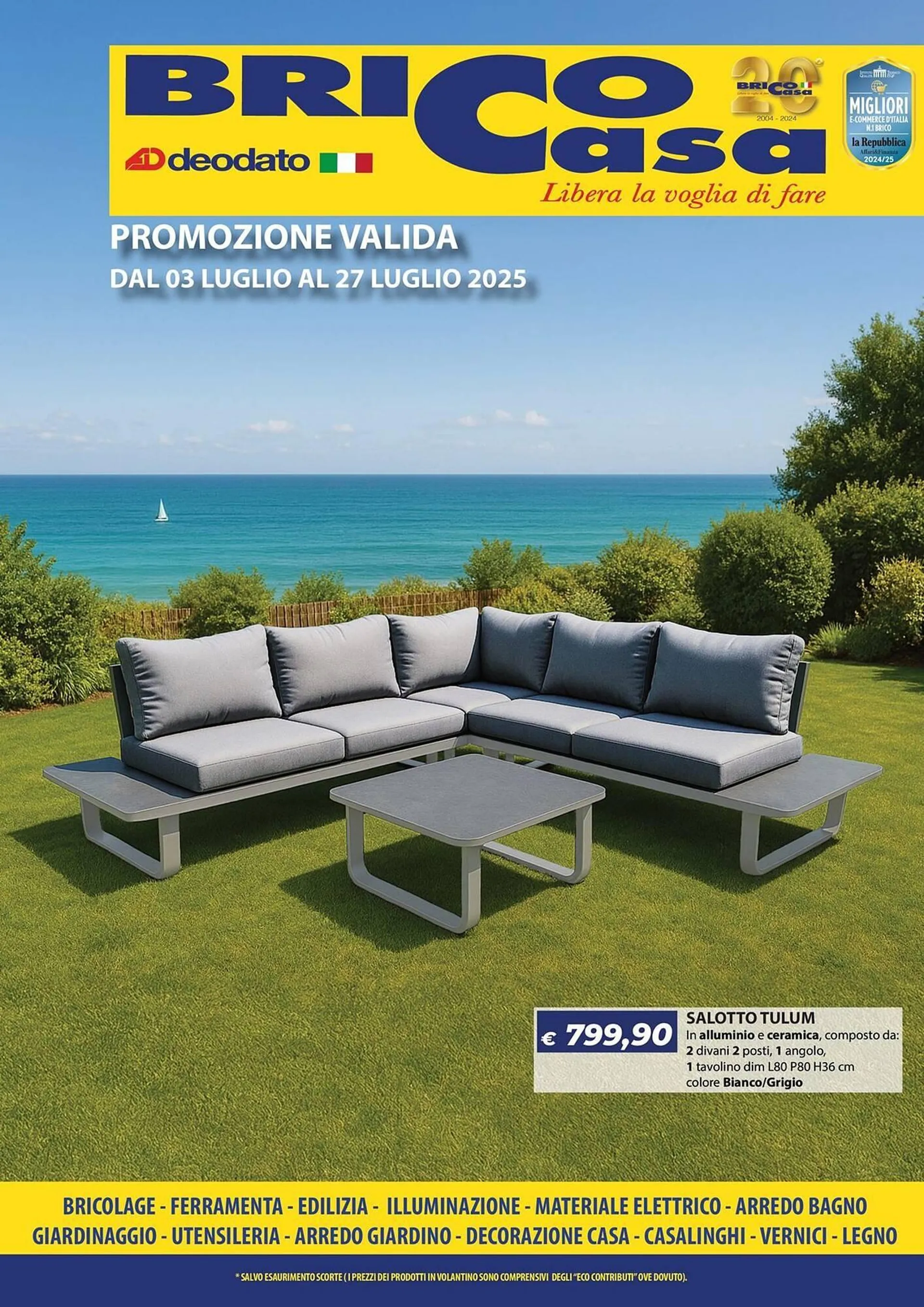 Volantino Bricocasa da 3 luglio a 27 luglio di 2025 - Pagina del volantino 1