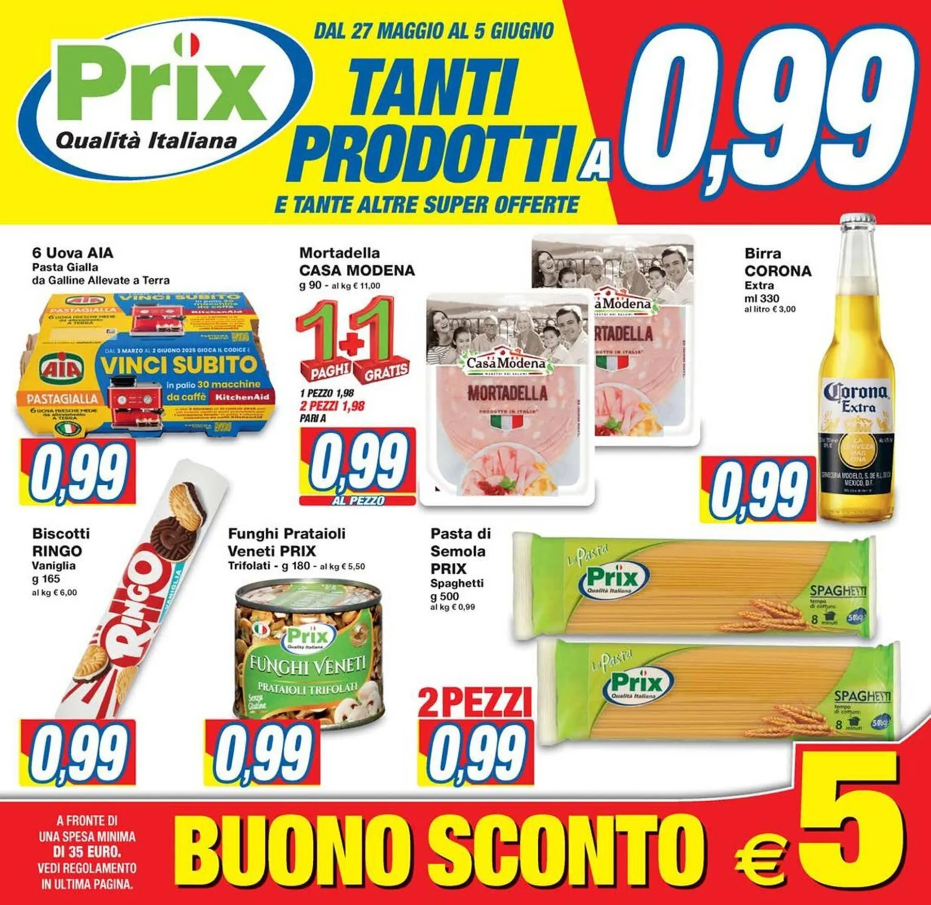 Volantino Prix Quality da 27 maggio a 5 giugno di 2025 - Pagina del volantino 1