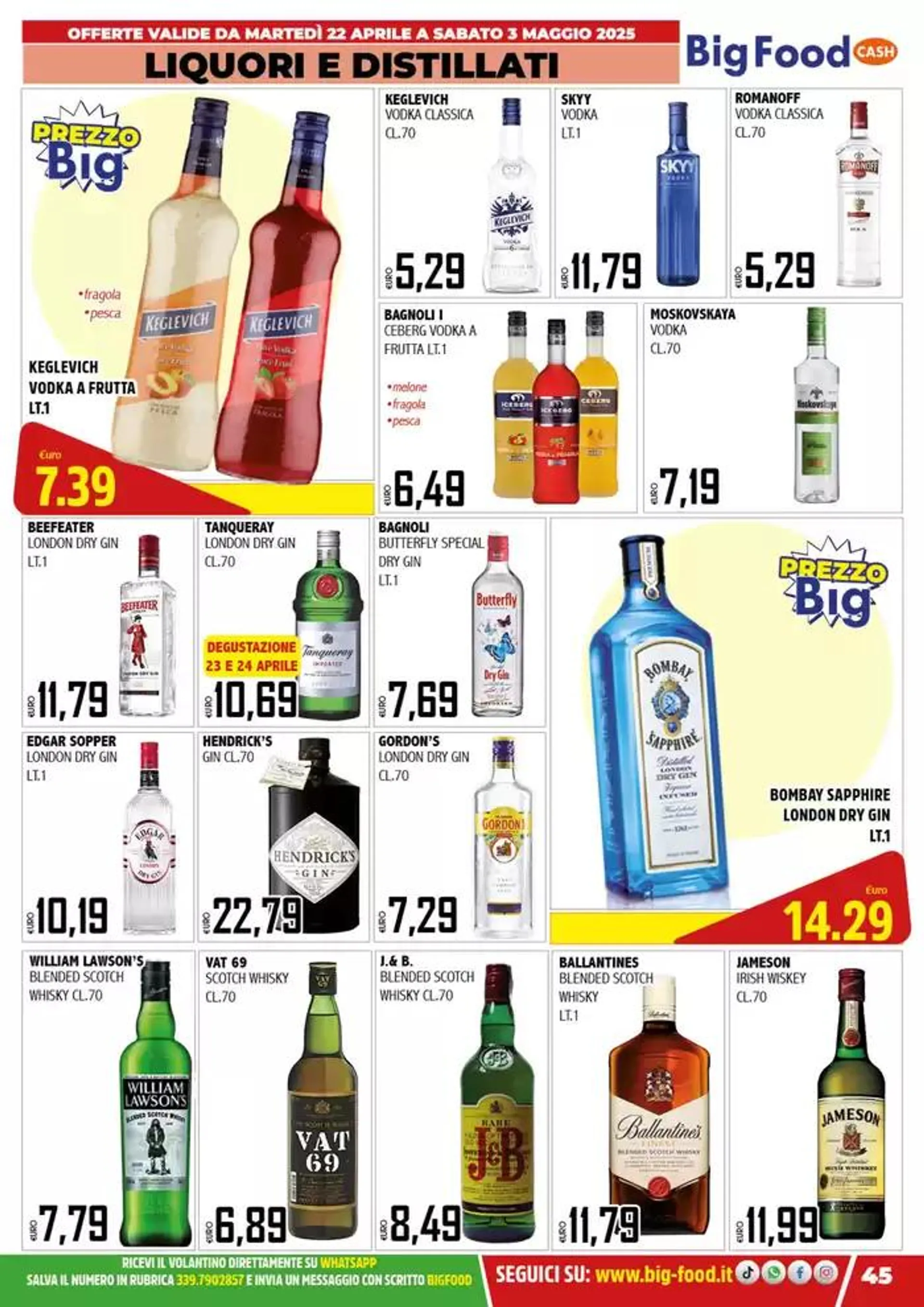 Mega Offerte  da 22 aprile a 3 maggio di 2025 - Pagina del volantino 45