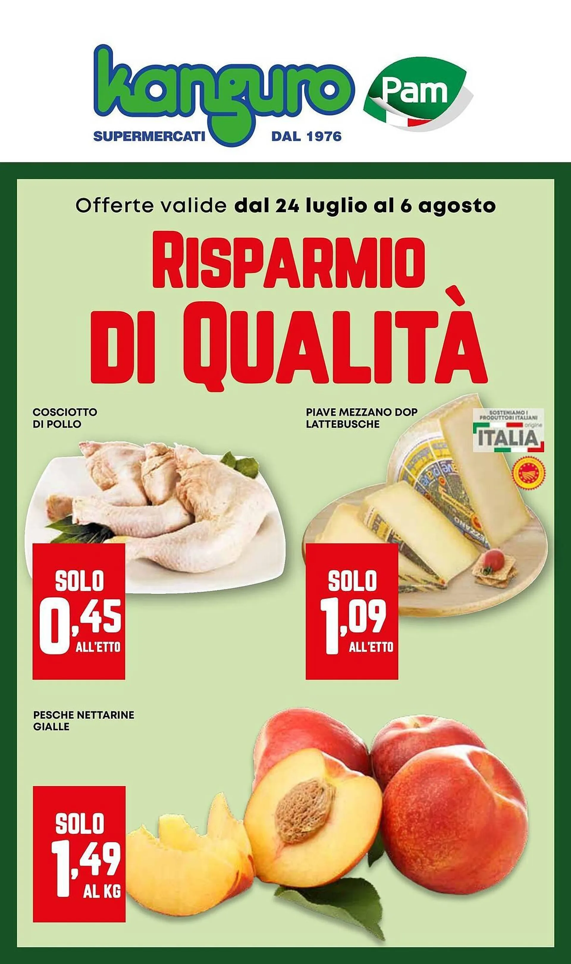 Volantino Kanguro da 24 luglio a 6 agosto di 2025 - Pagina del volantino 1