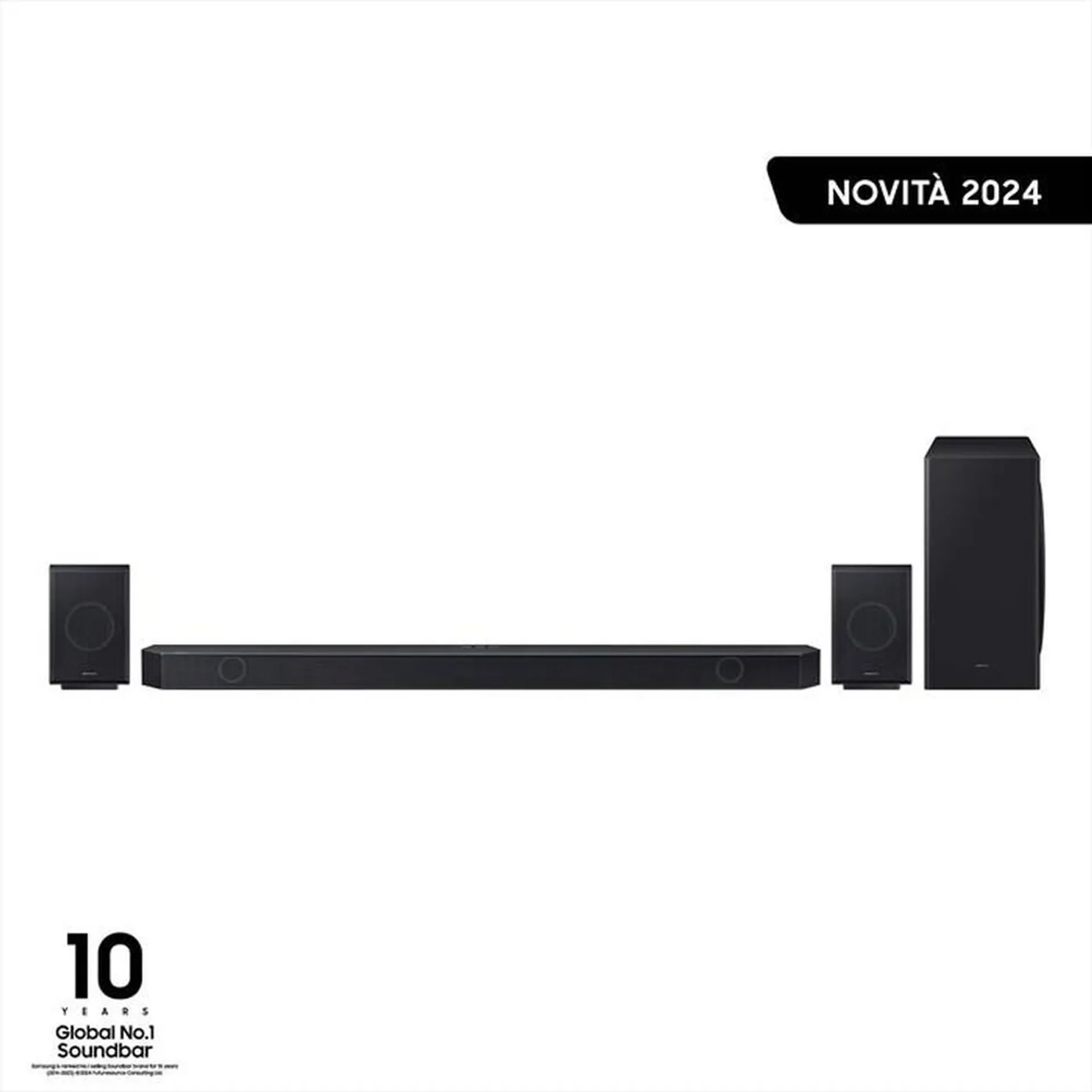 SAMSUNG - Soundbar HW-Q930D/ZF, 9.1.4 CANALI, 540W, 2024-TITAN BLACK