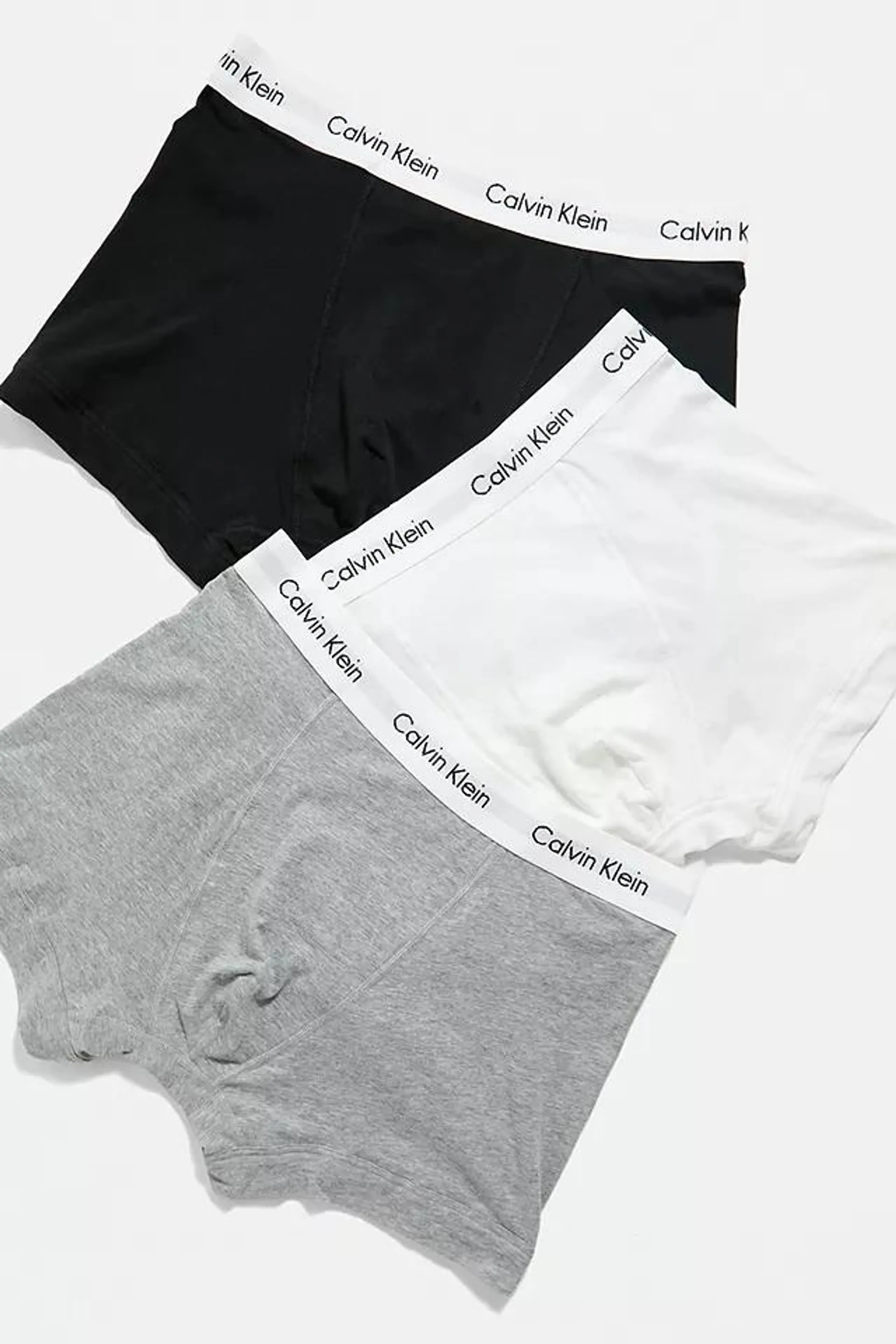 Calvin Klein - Lot de 3 boxers noir, blanc et gris