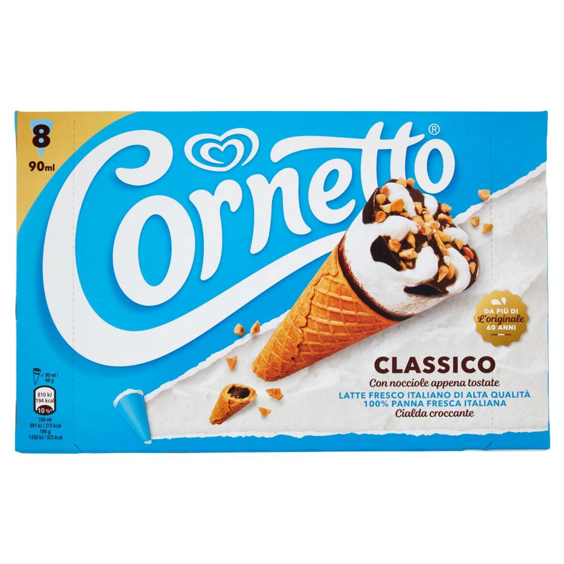 Cornetto Algida Classico 8 Gelati 480 g