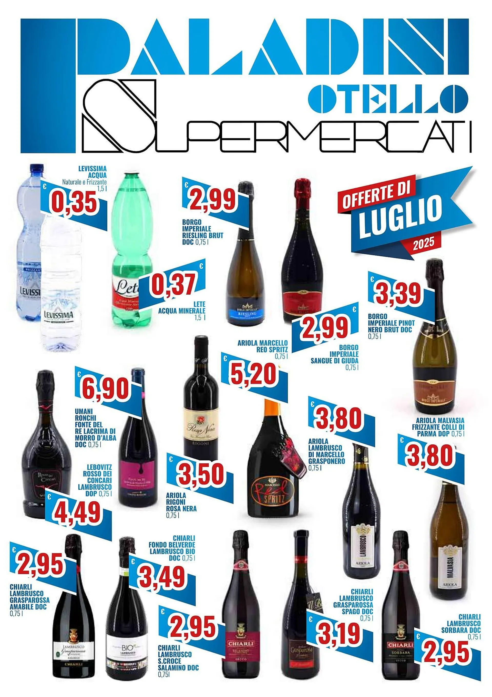 Volantino Paladini Otello Supermercato da 1 luglio a 31 luglio di 2025 - Pagina del volantino 1