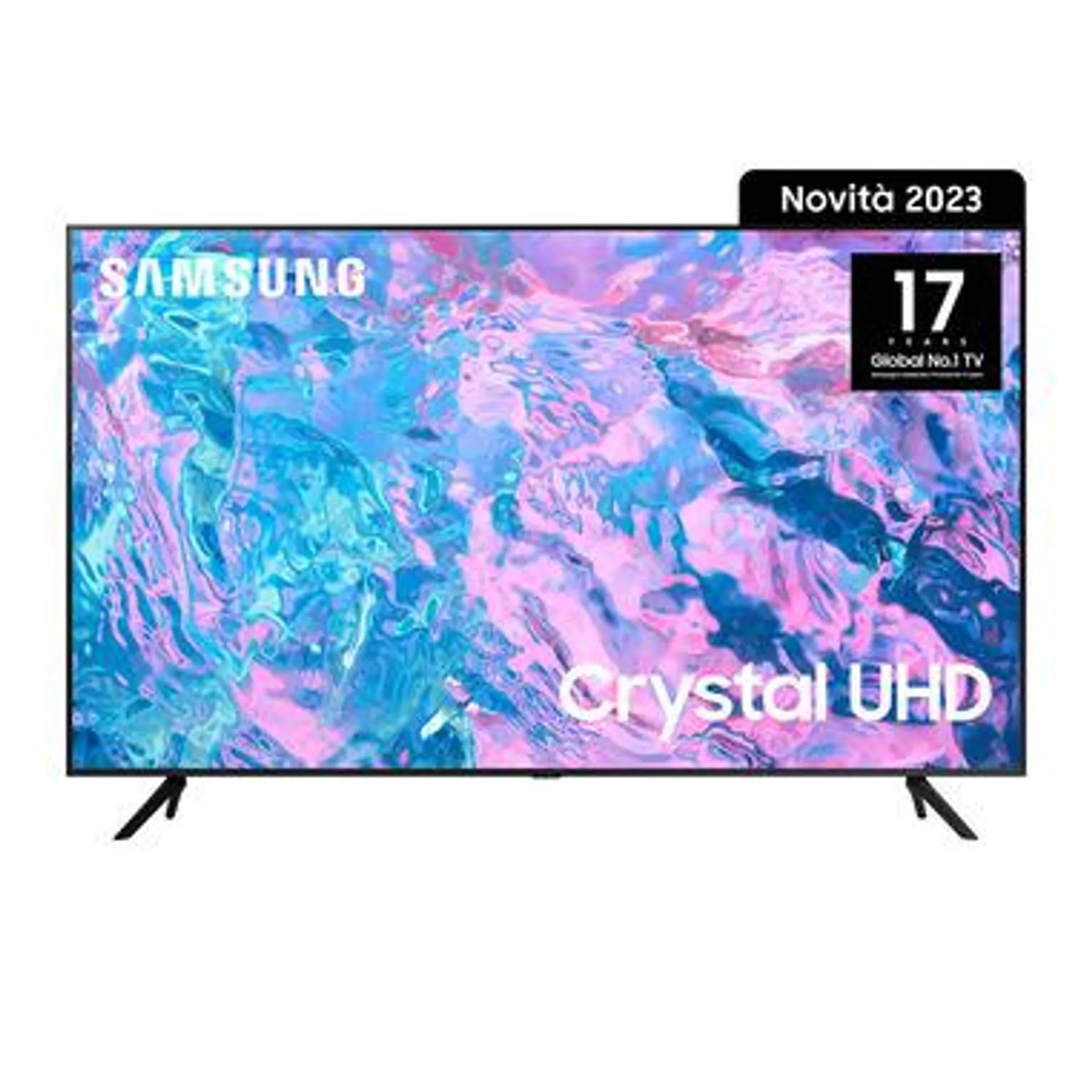 Samsung Series 7 TV UE43CU7170UXZT Crystal UHD 4K, Smart TV 43" Processore Crystal 4K, OTS Lite, Black 2023