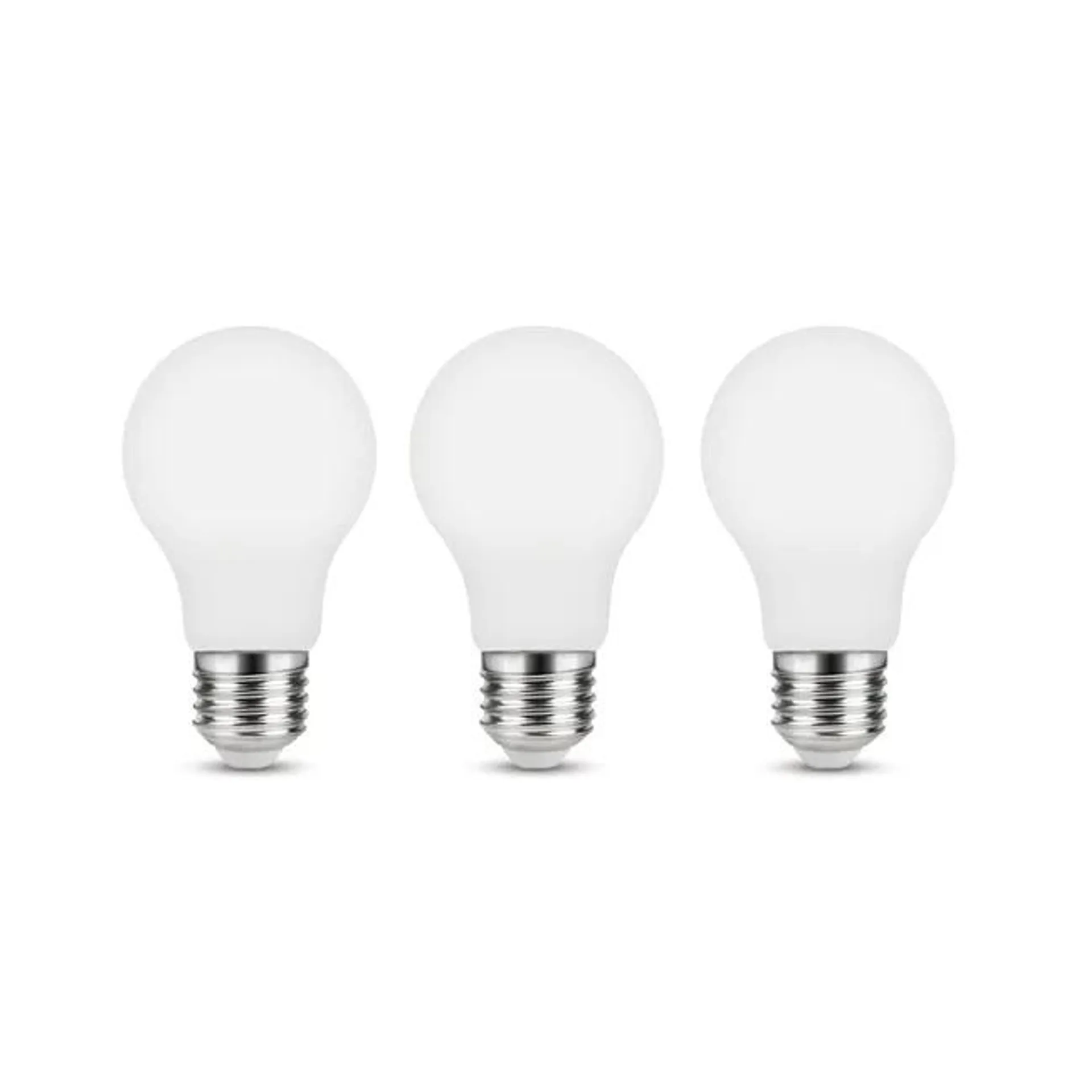 Set da 3 lampadine LED, E27 goccia, opaco, luce naturale, 11.2W= 1521LM (equiv 100 W), 330° , LEXMAN