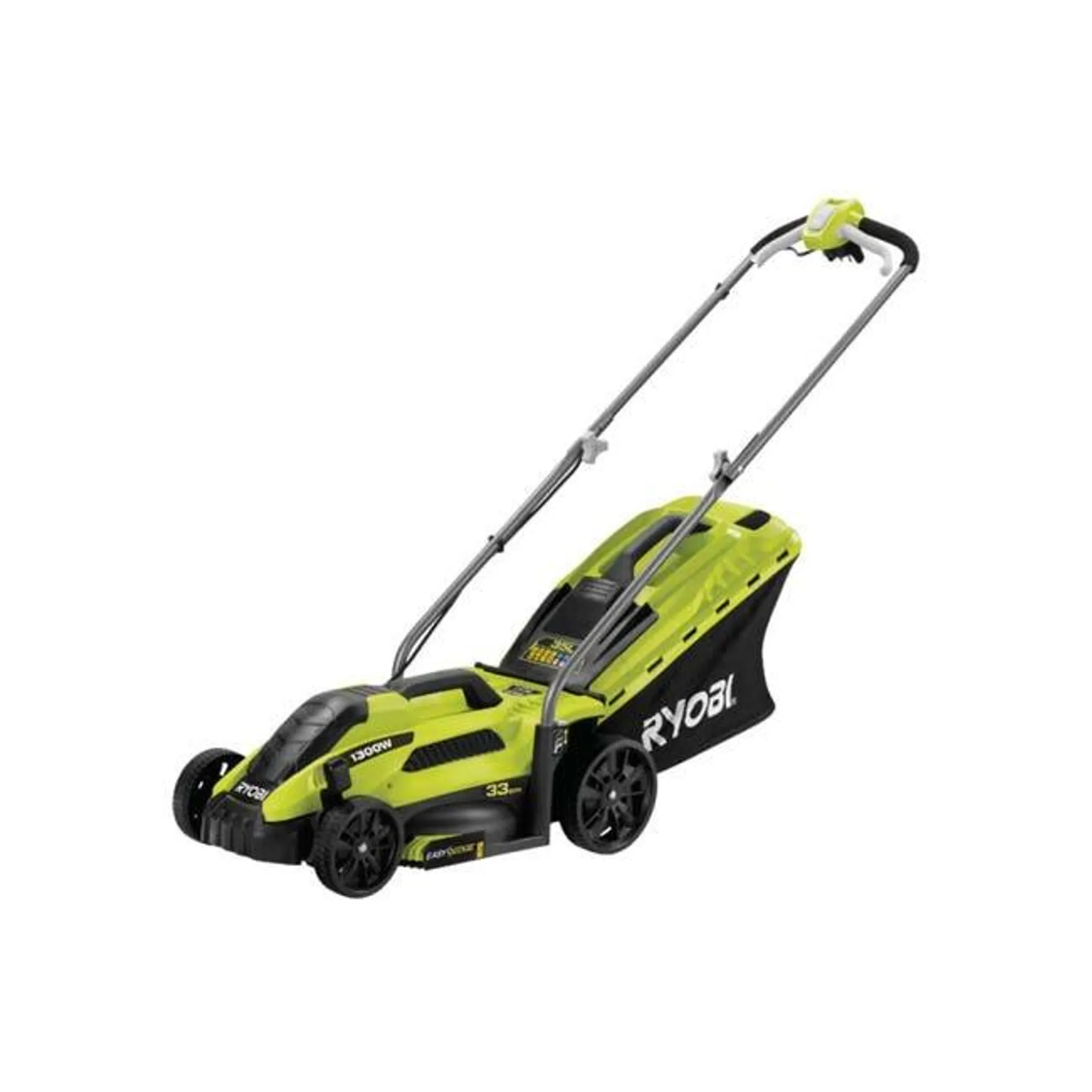 RLM13E33S - TOSAERBA CON DIAMETRO DI TAGLIO 33CM E REGOLATORE ALTEZZA FINO A 60MM FUNZIONE 2IN1 1300W - RYOBI