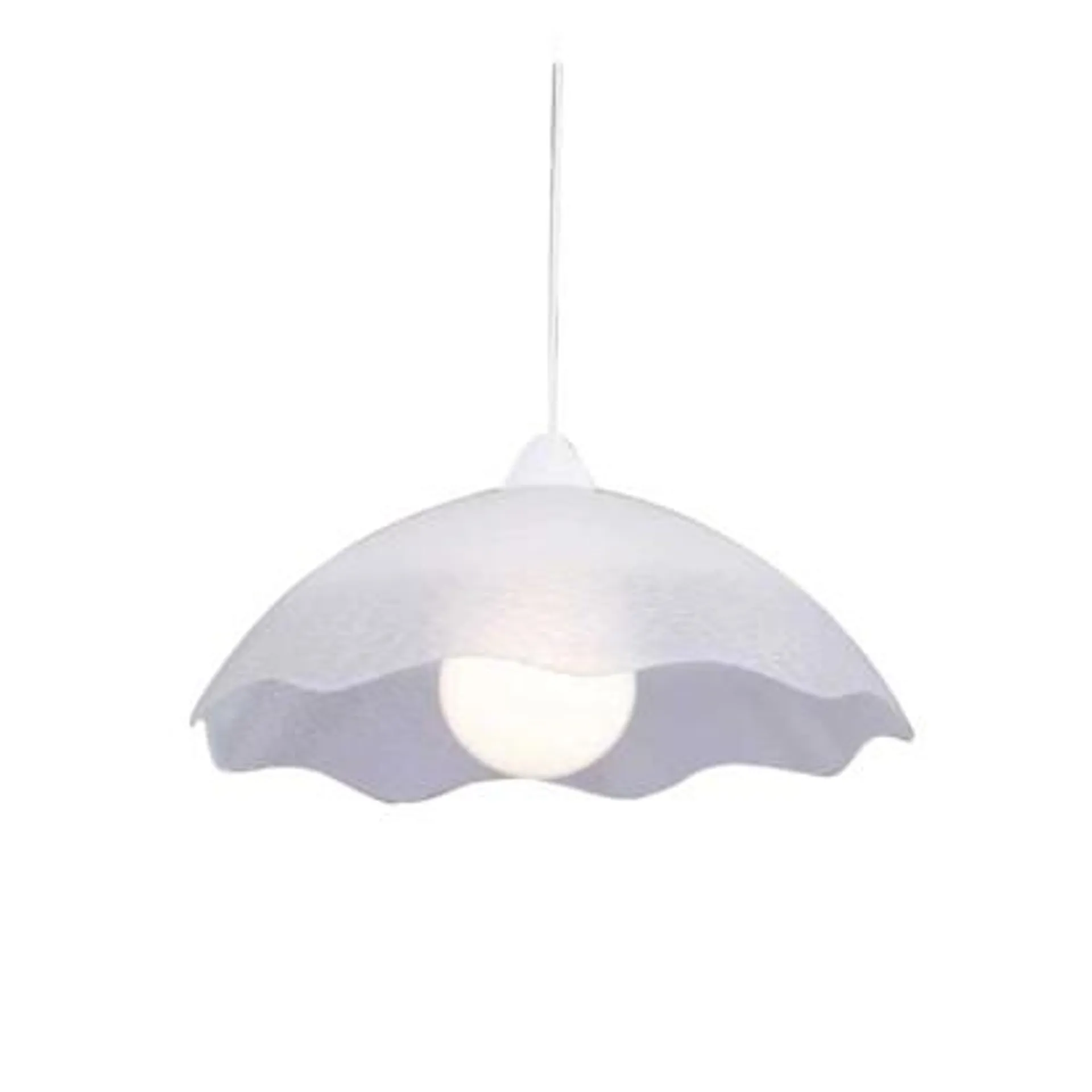 Lampada a sospensione Sugar in vetro 1xE27 Ø 35 cm bianco