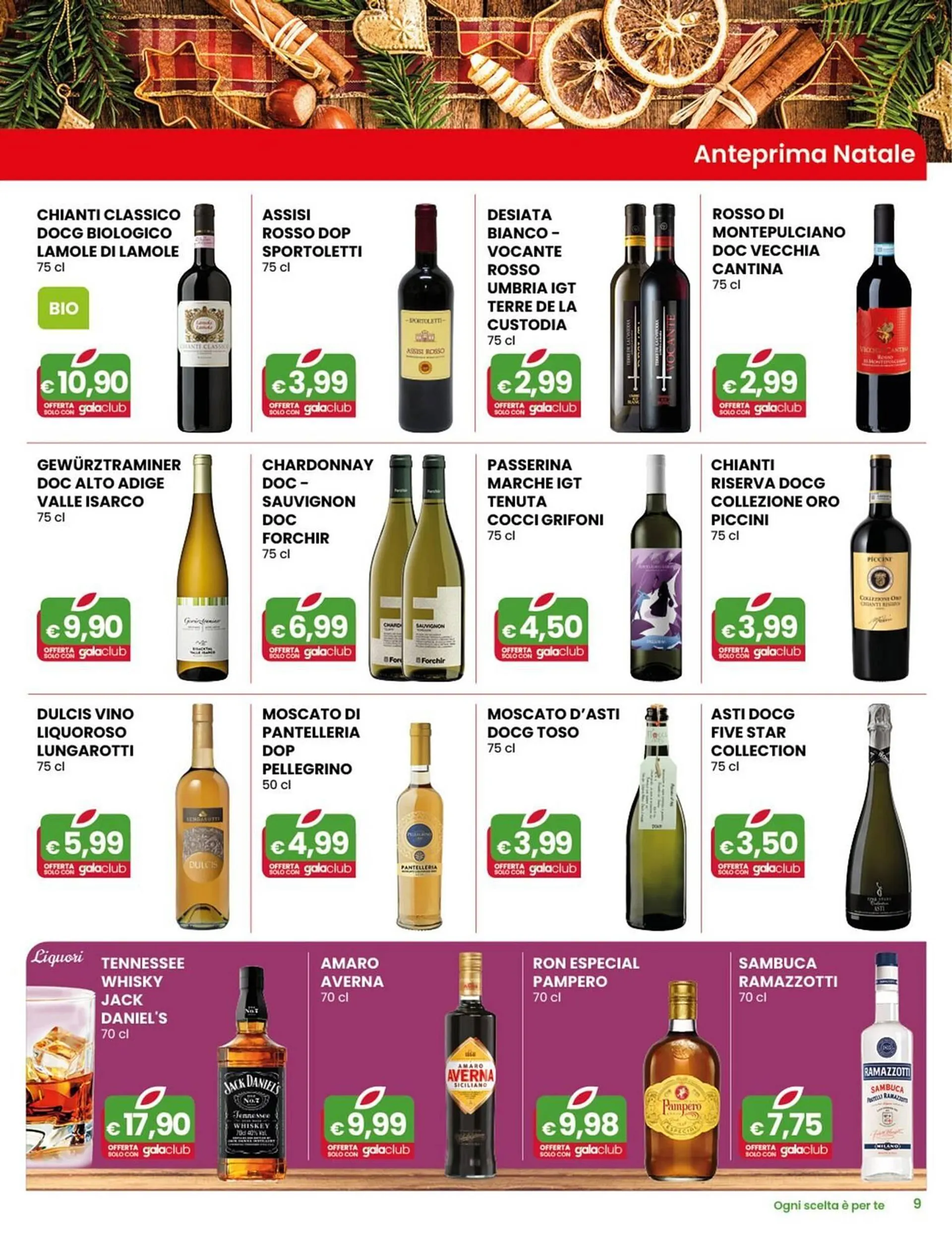 Volantino Gala Supermercati da 4 dicembre a 17 dicembre di 2024 - Pagina del volantino 9