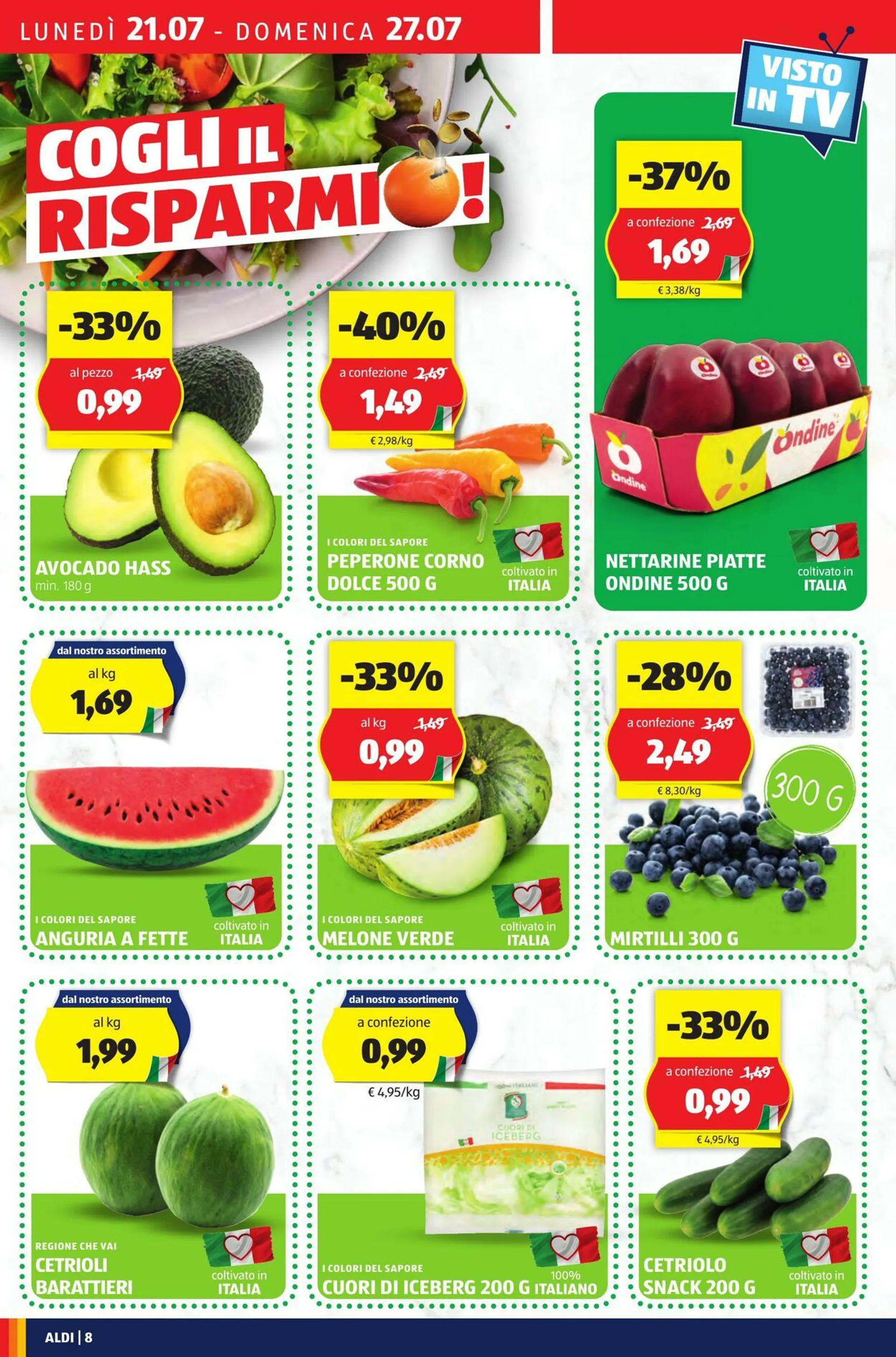 Aldi Volantino attuale da 21 luglio a 27 luglio di 2025 - Pagina del volantino 8