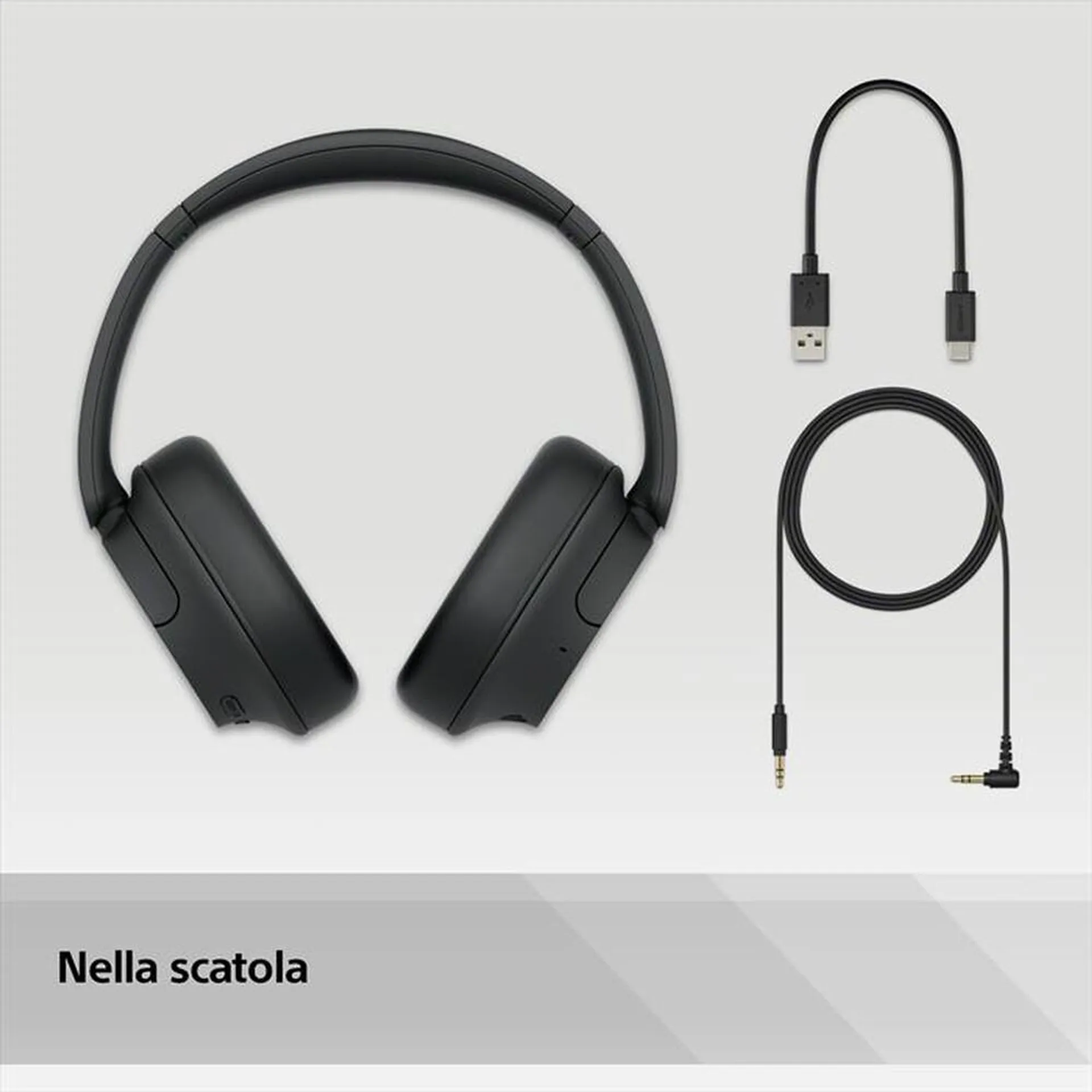 SONY - Cuffie a padiglione chiuso WHCH720NB.CE7-Nero