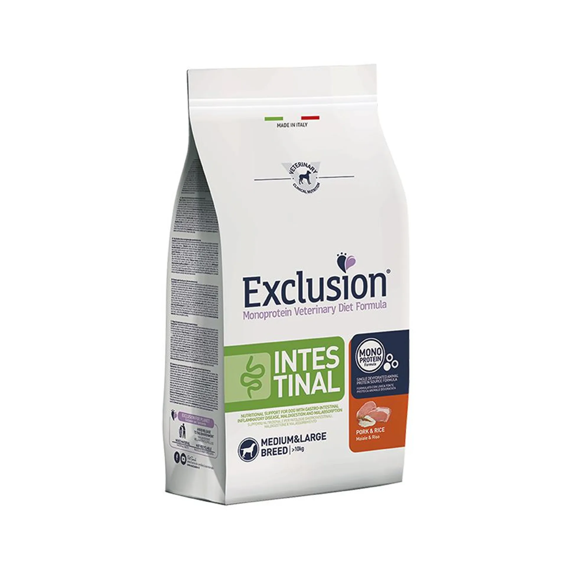 Exclusion diet cane m/l- intestinal crocchette