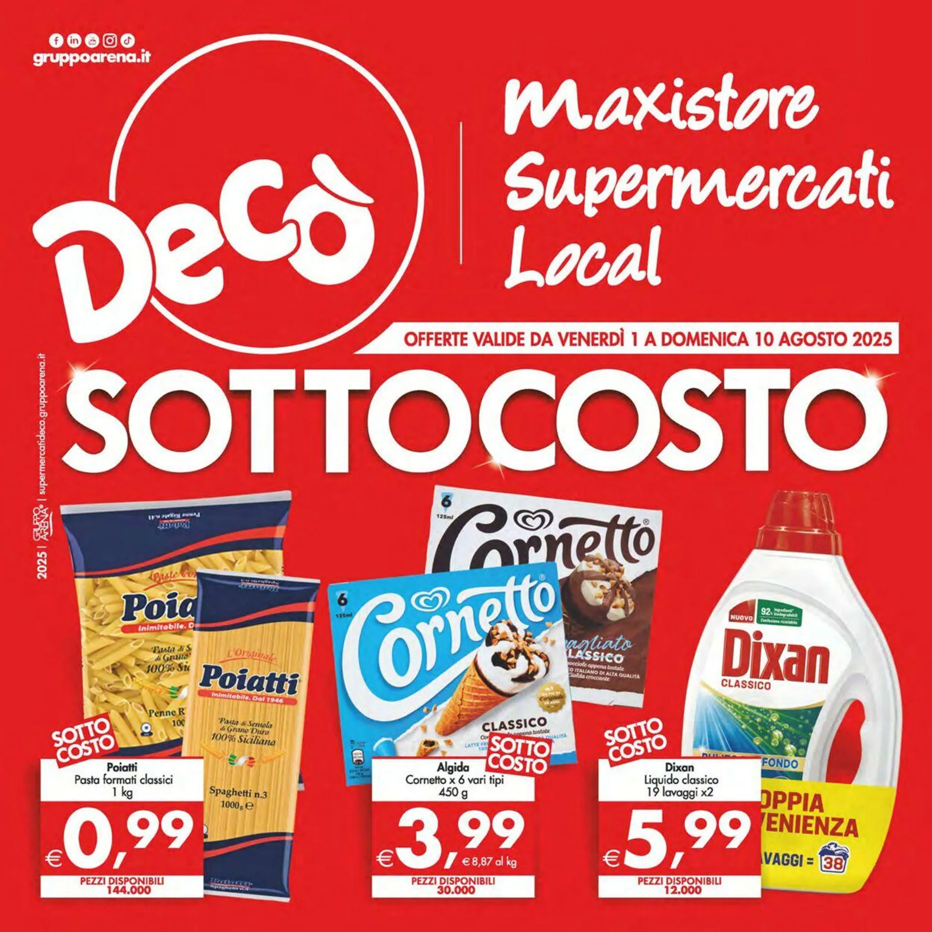 Deco Volantino attuale da 1 agosto a 11 agosto di 2025 - Pagina del volantino 1