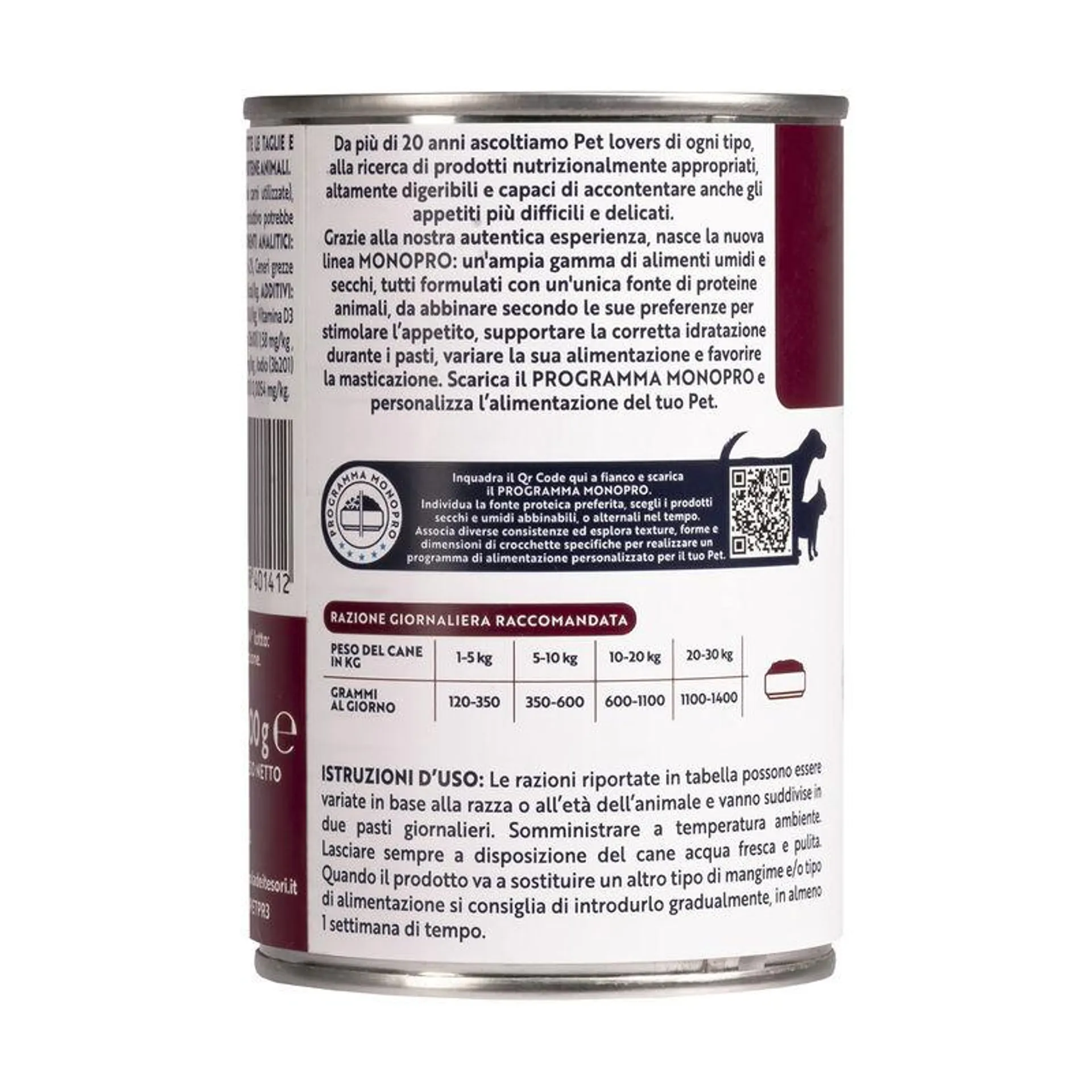 Monopro Dog Adult All Breeds Patè Agnello 400 gr