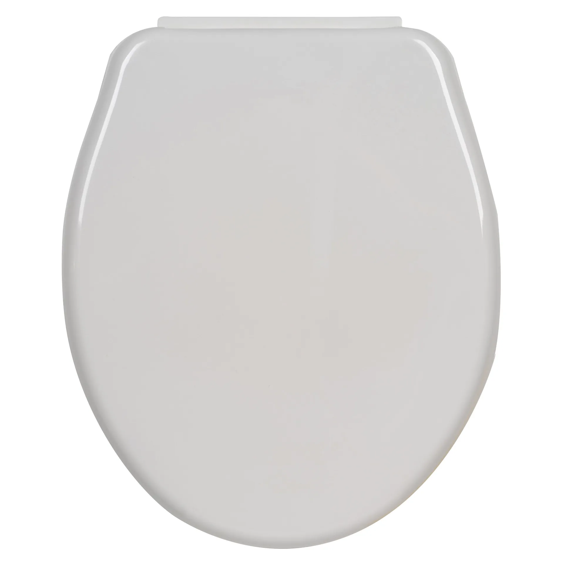 Sedile wc serie brio in plastica bianco con cerniere in plastica