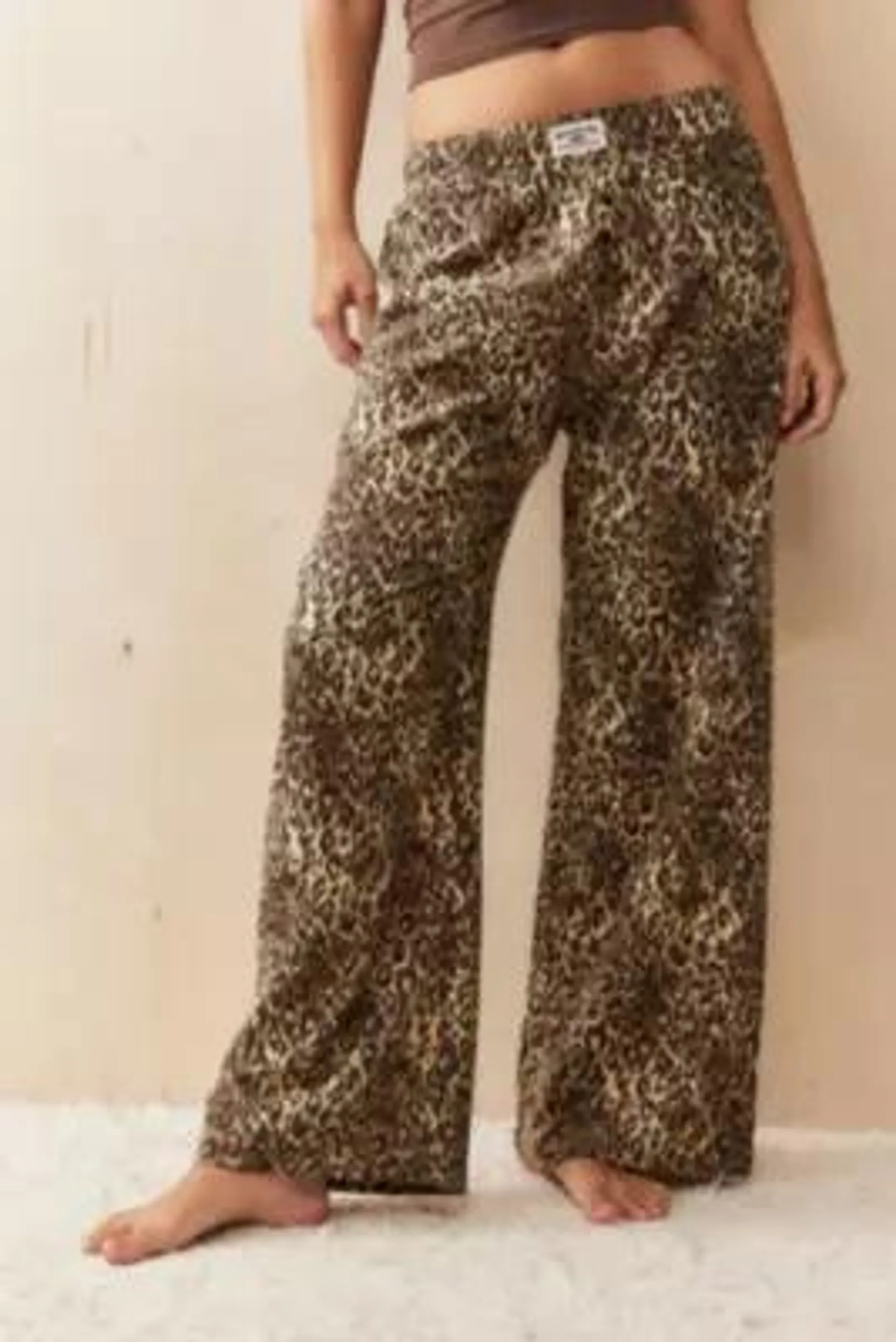 Pantaloni Dritti Leopardati BDG