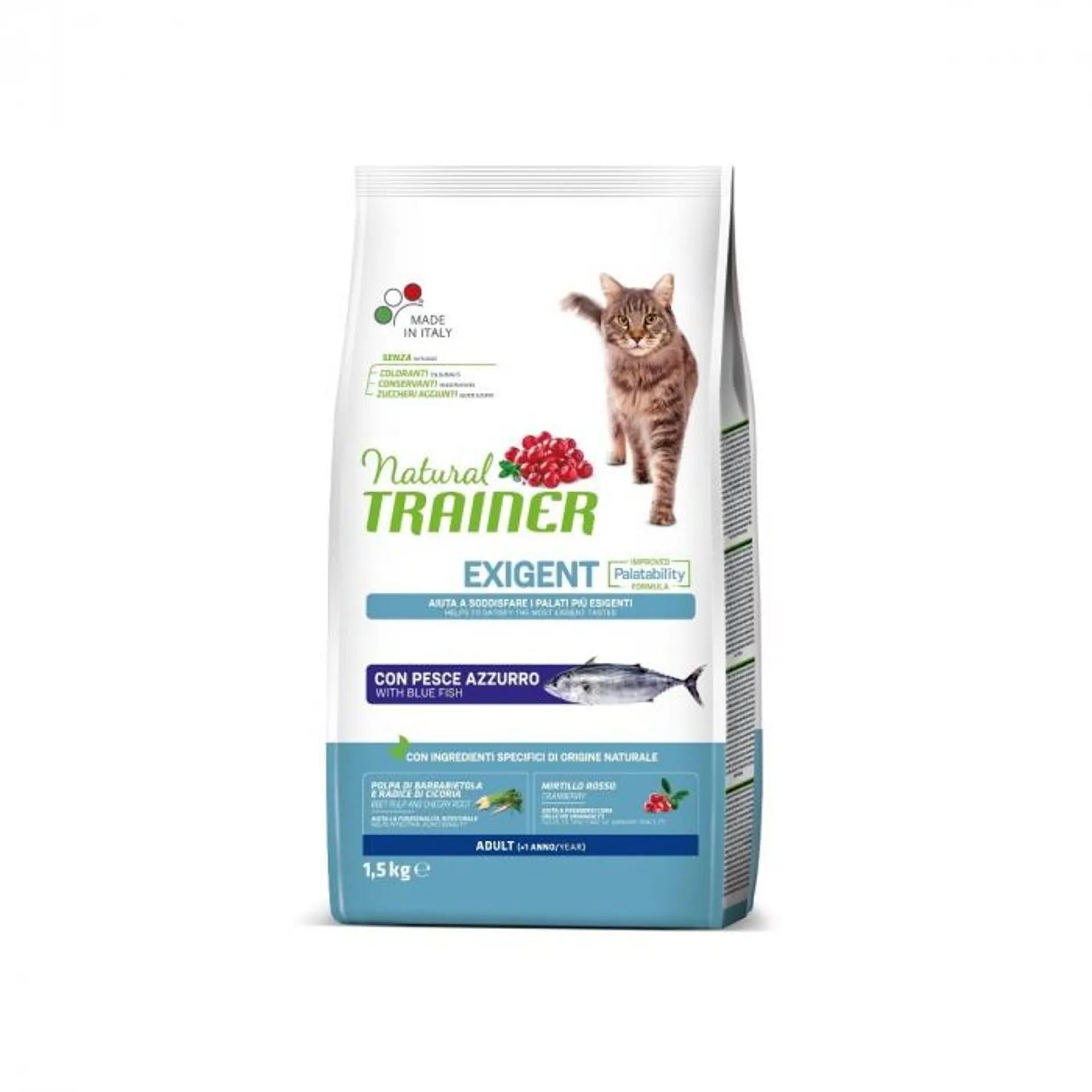 Natural Trainer Exigent Adult croccantini per gatti 1,5kg