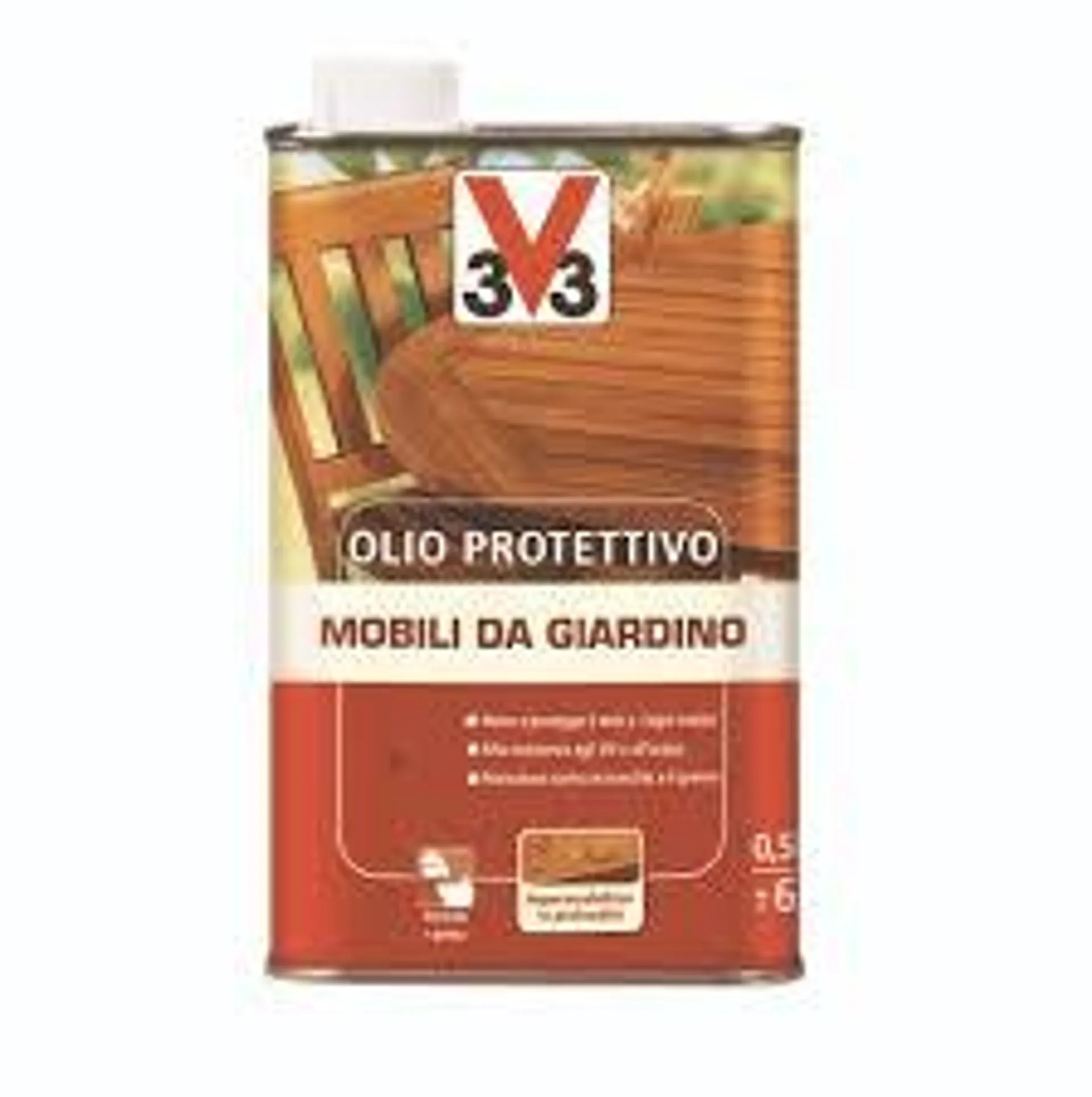 OLIO PROTTETTIVO MOBILI GIARDINO INCOLORE V33 500 ML