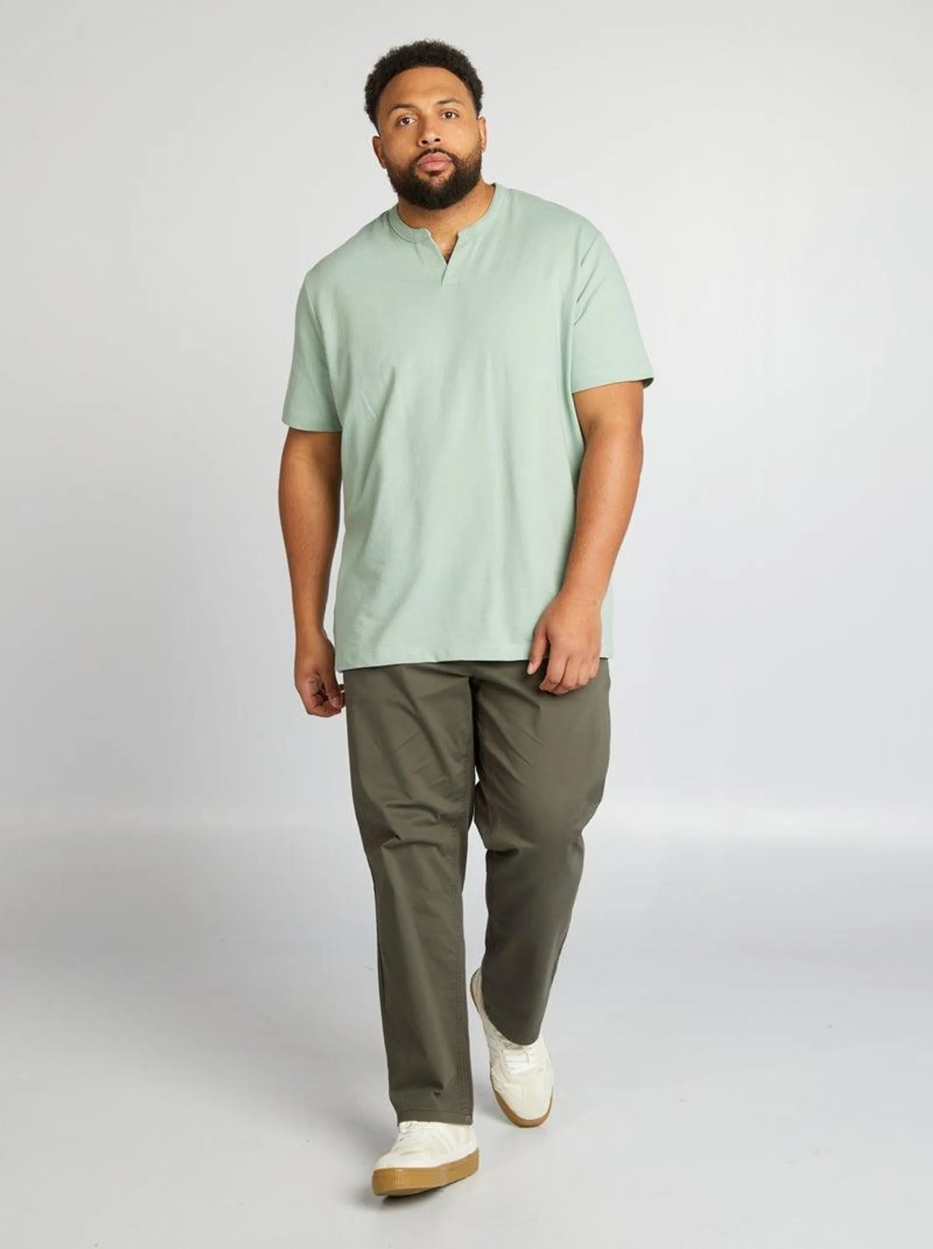 Pantaloni chino regular L32 - KAKI