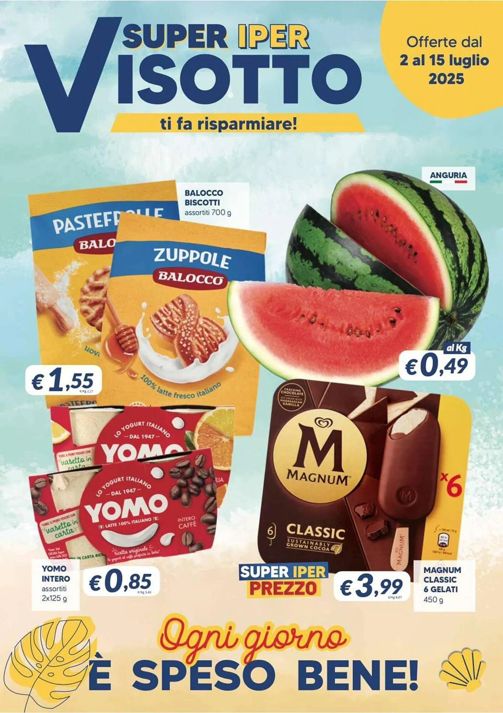 Volantino Supermercati Visotto da 2 luglio a 15 luglio di 2025 - Pagina del volantino 1