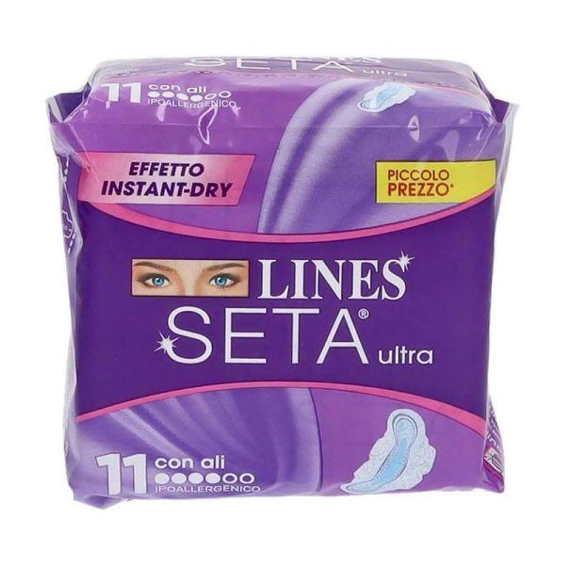 ASSORBENTI LINES SETA ULTRA CON ALI IPOALLAERGENICO