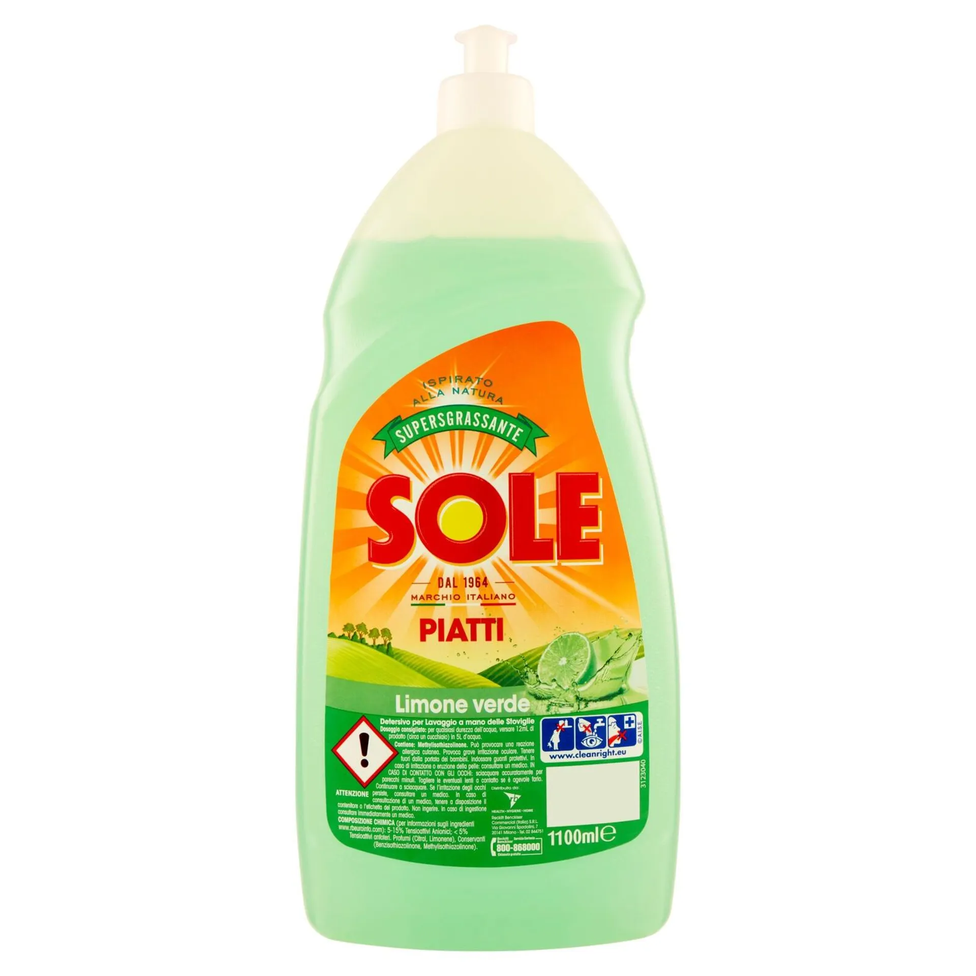 Sole Sapone piatti Limone Verde 1,1 L