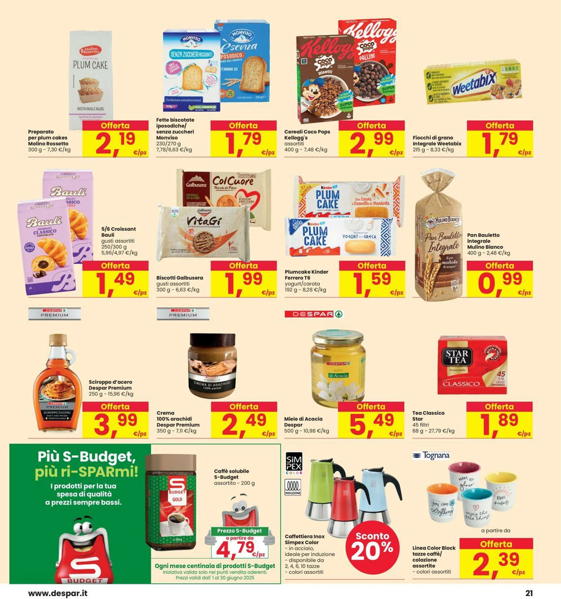 Interspar Volantino attuale da 5 giugno a 14 giugno di 2025 - Pagina del volantino 21