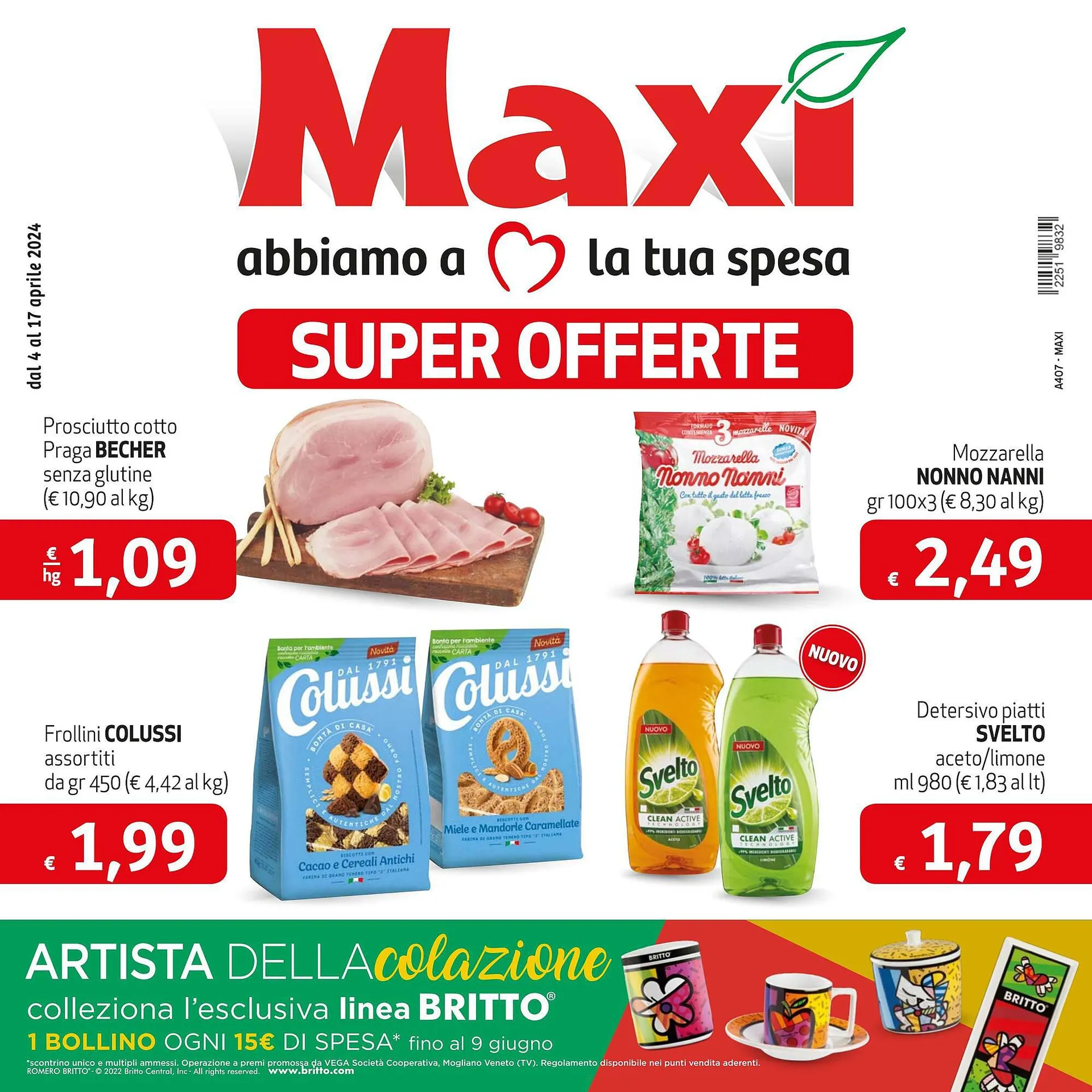 Volantino Maxi Supermercati da 4 aprile a 17 aprile di 2024 - Pagina del volantino 1