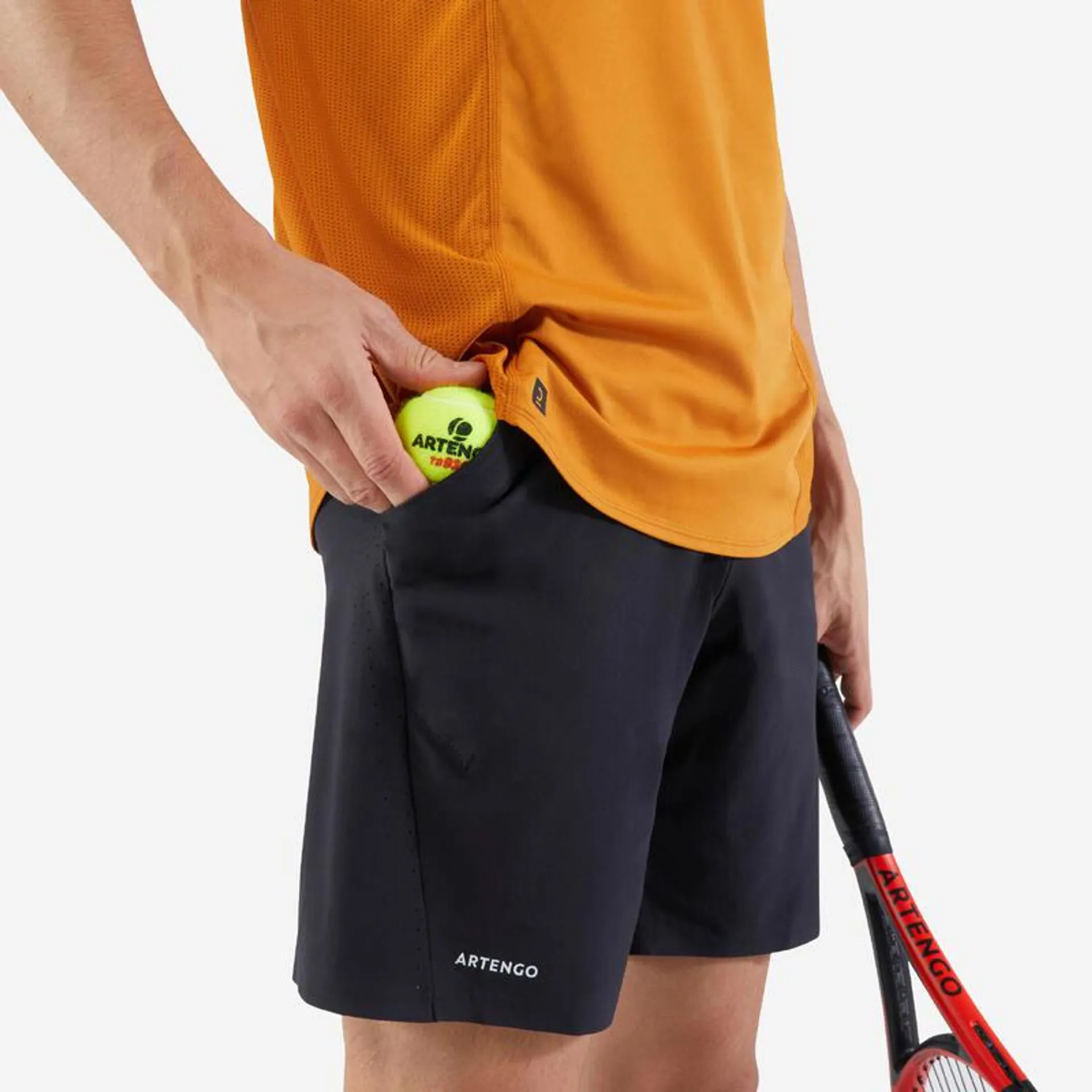 Pantaloncini tennis uomo DRY+ neri