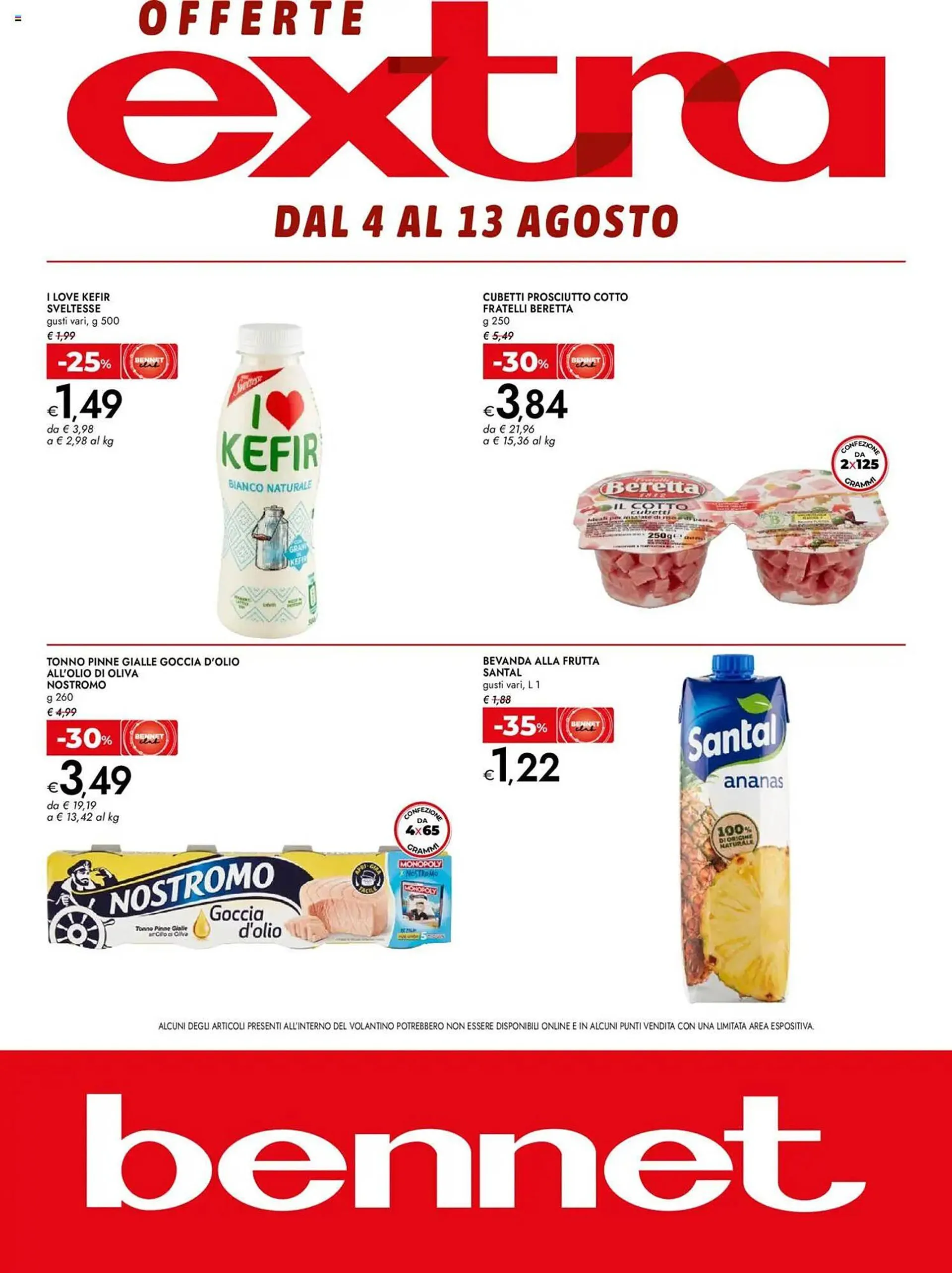Volantino Bennet da 4 agosto a 13 agosto di 2025 - Pagina del volantino 1