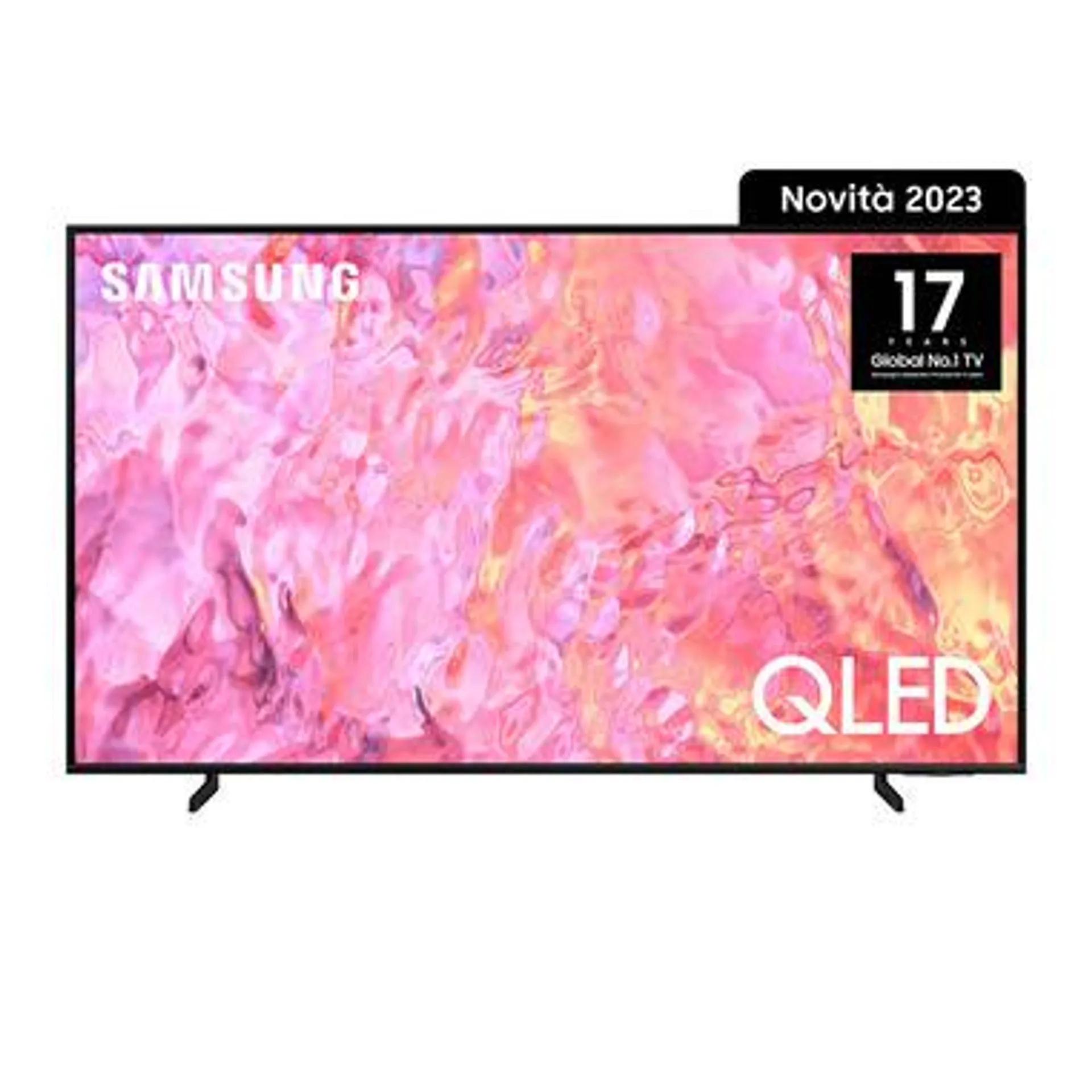 Samsung Series 6 TV QE50Q60CAUXZT QLED 4K, Smart TV 50" Processore Quantum 4K Lite, OTS Lite, Black 2023