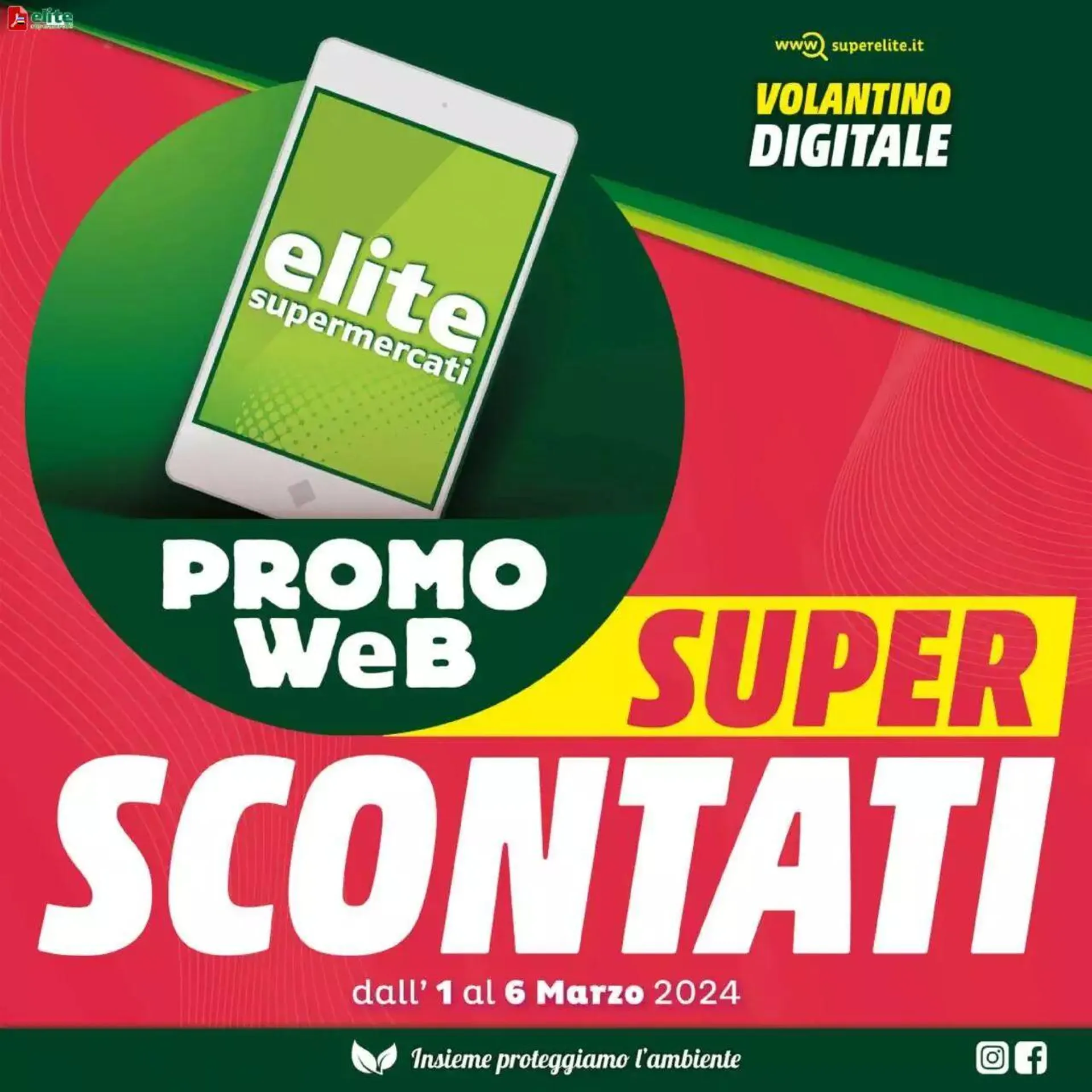 Elite Supermercati - Super Scontati da 1 marzo a 6 marzo di 2024 - Pagina del volantino 1